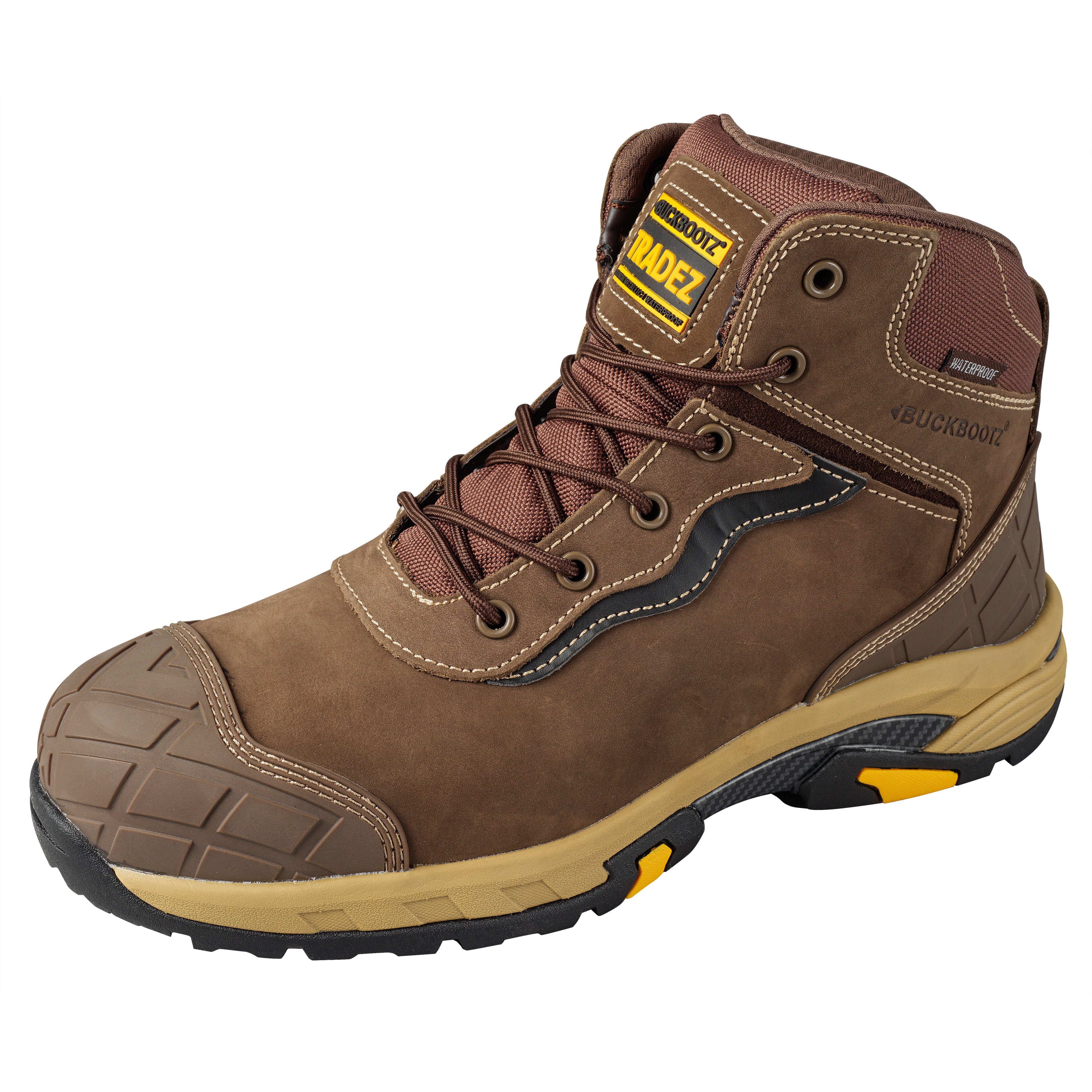 Buckler Tradez Blitz Lightweight Waterproof Metal-Free Safety Boots Brown - BLITZBR