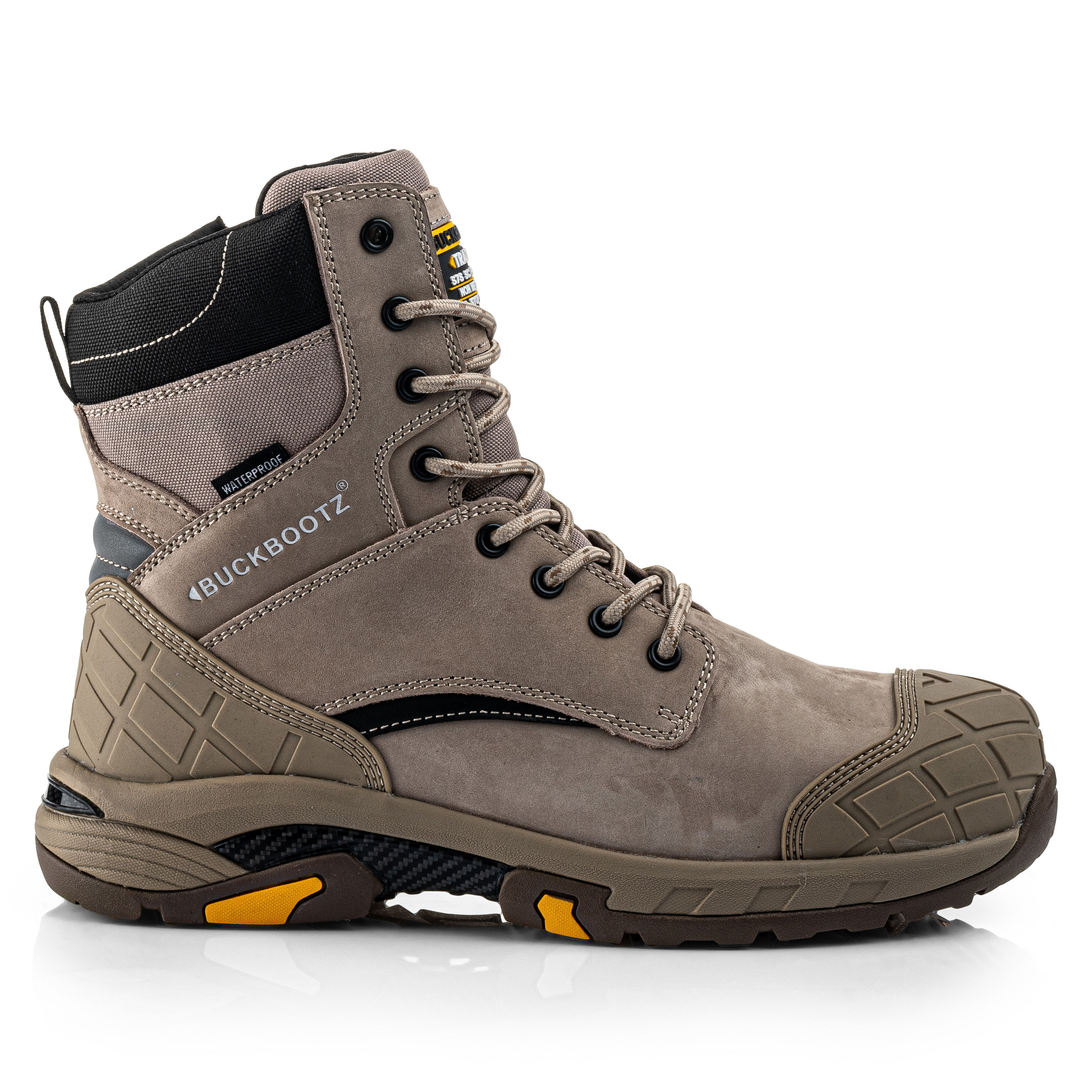Buckler Buckbootz Tradez Blastz High-Leg Safety Boots Stone