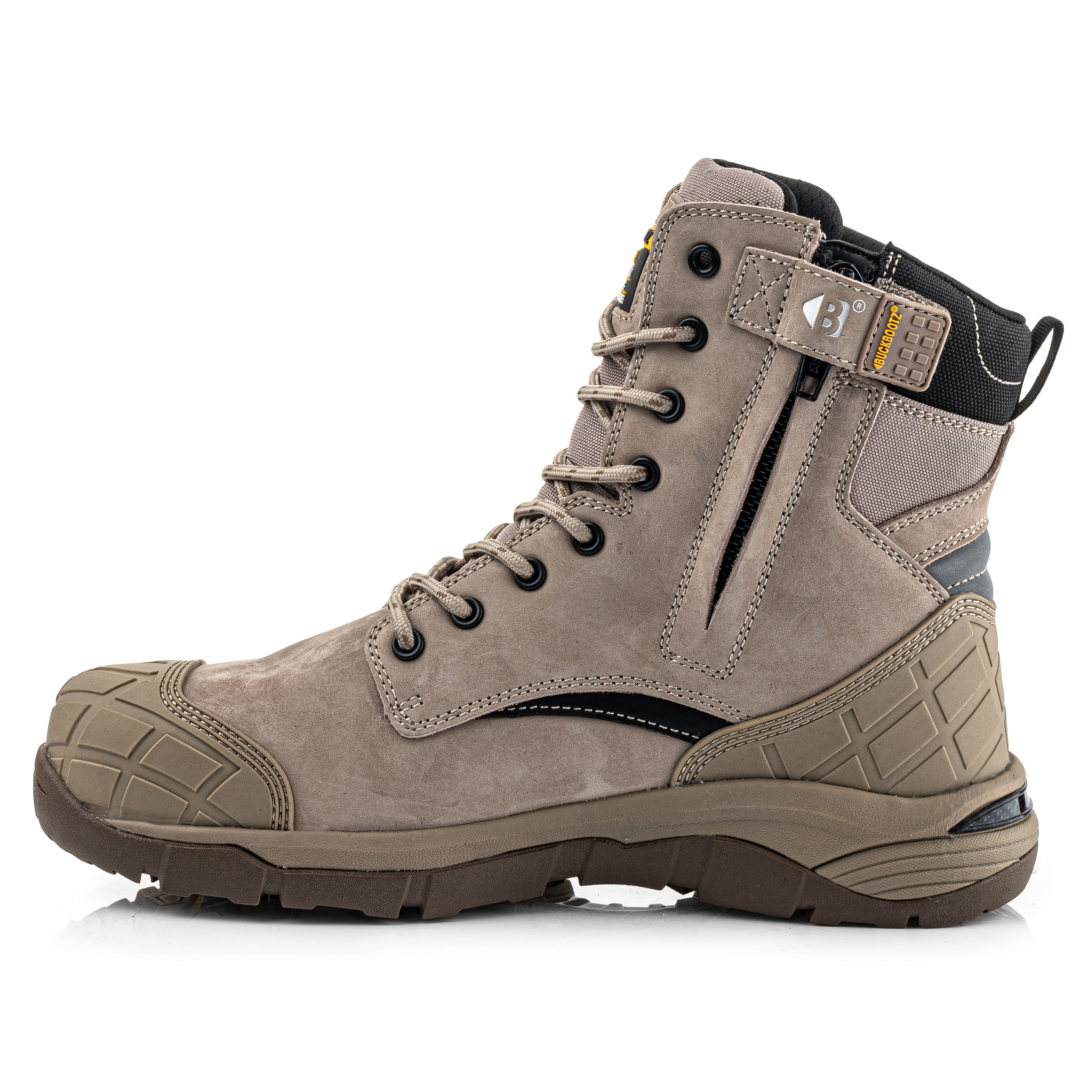 Buckler Buckbootz Tradez Blastz High-Leg Safety Boots Stone