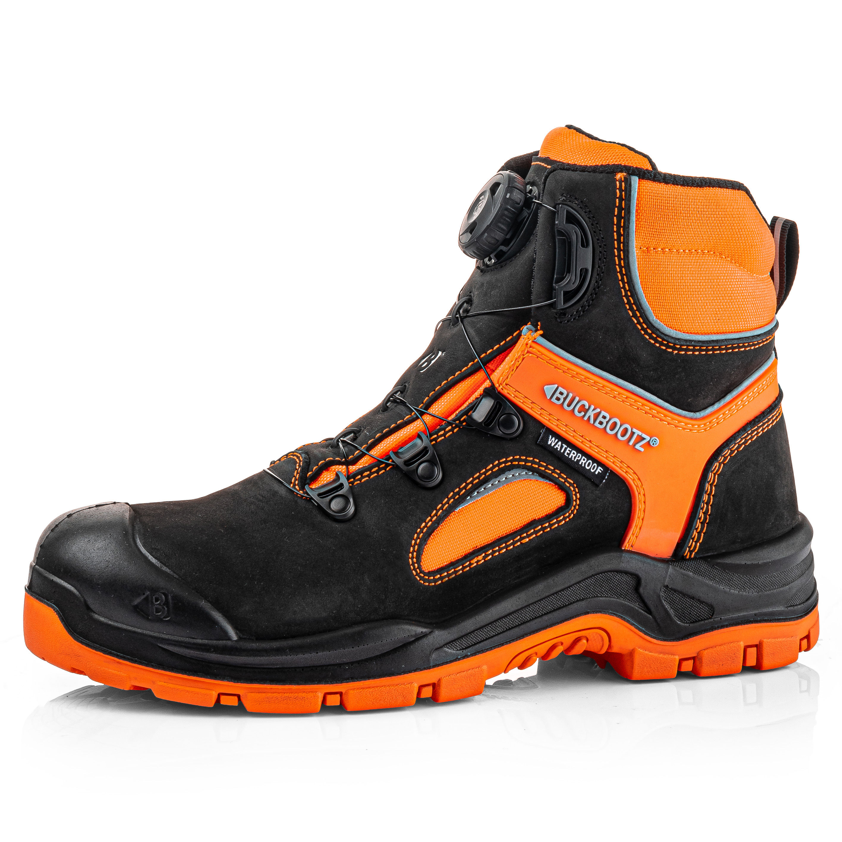 Buckler Buckbootz Buckzviz FitGo S7S Safety Boots Black/Orange