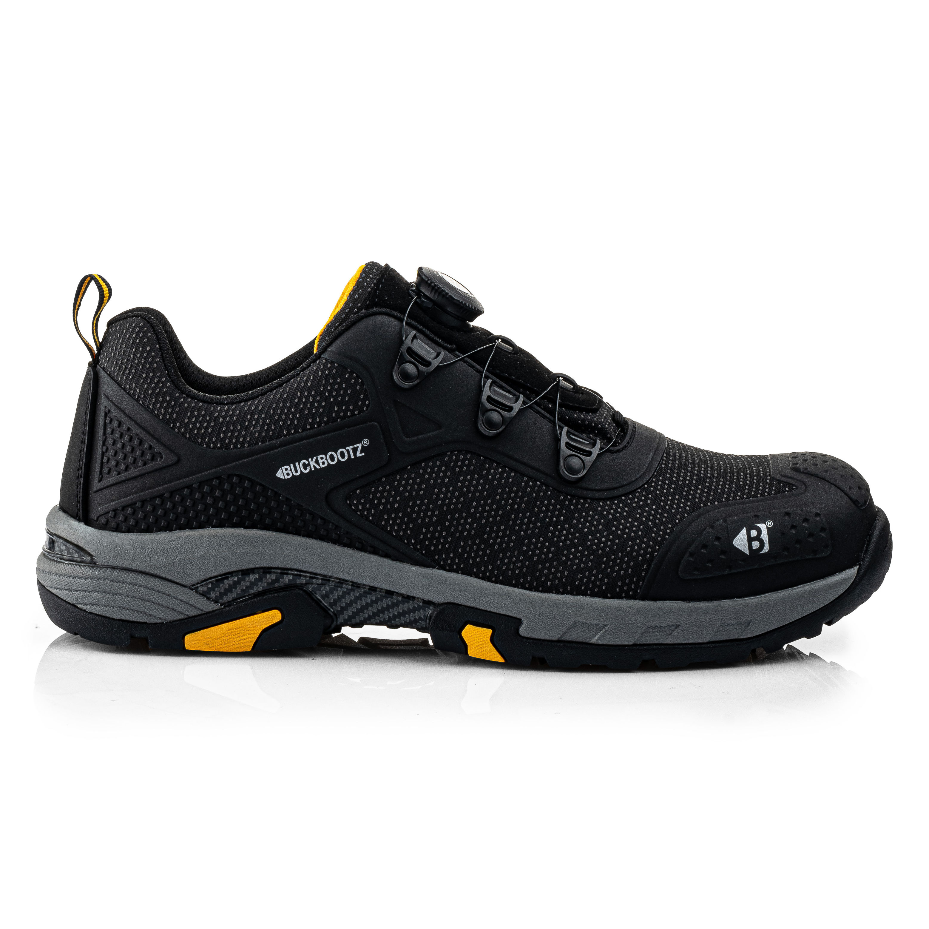 Buckler Buckbootz WheelzLow Tradez FitGo Safety Boots Black Size