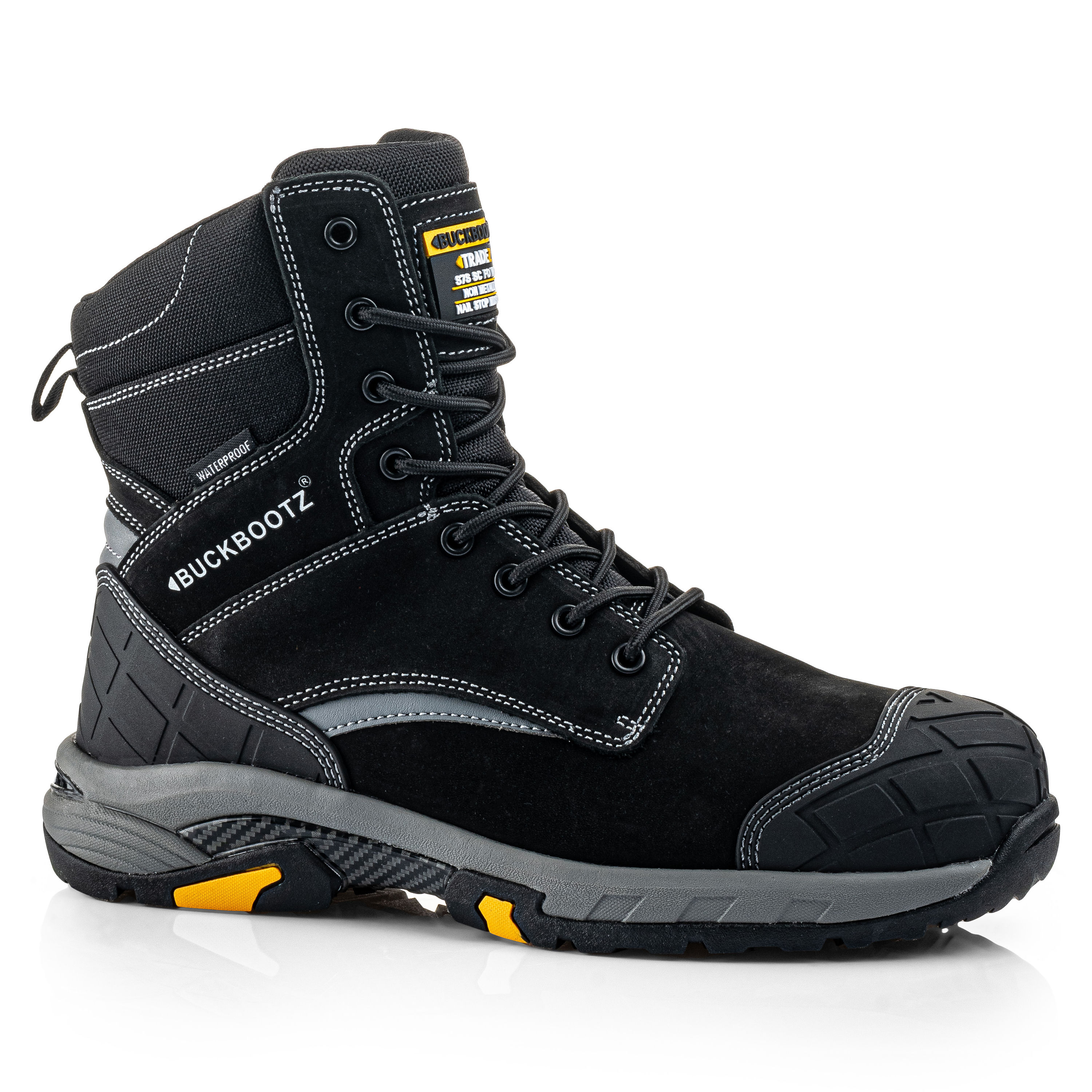 Buckler Buckbootz Tradez Blastz High-Leg Safety Boots Black