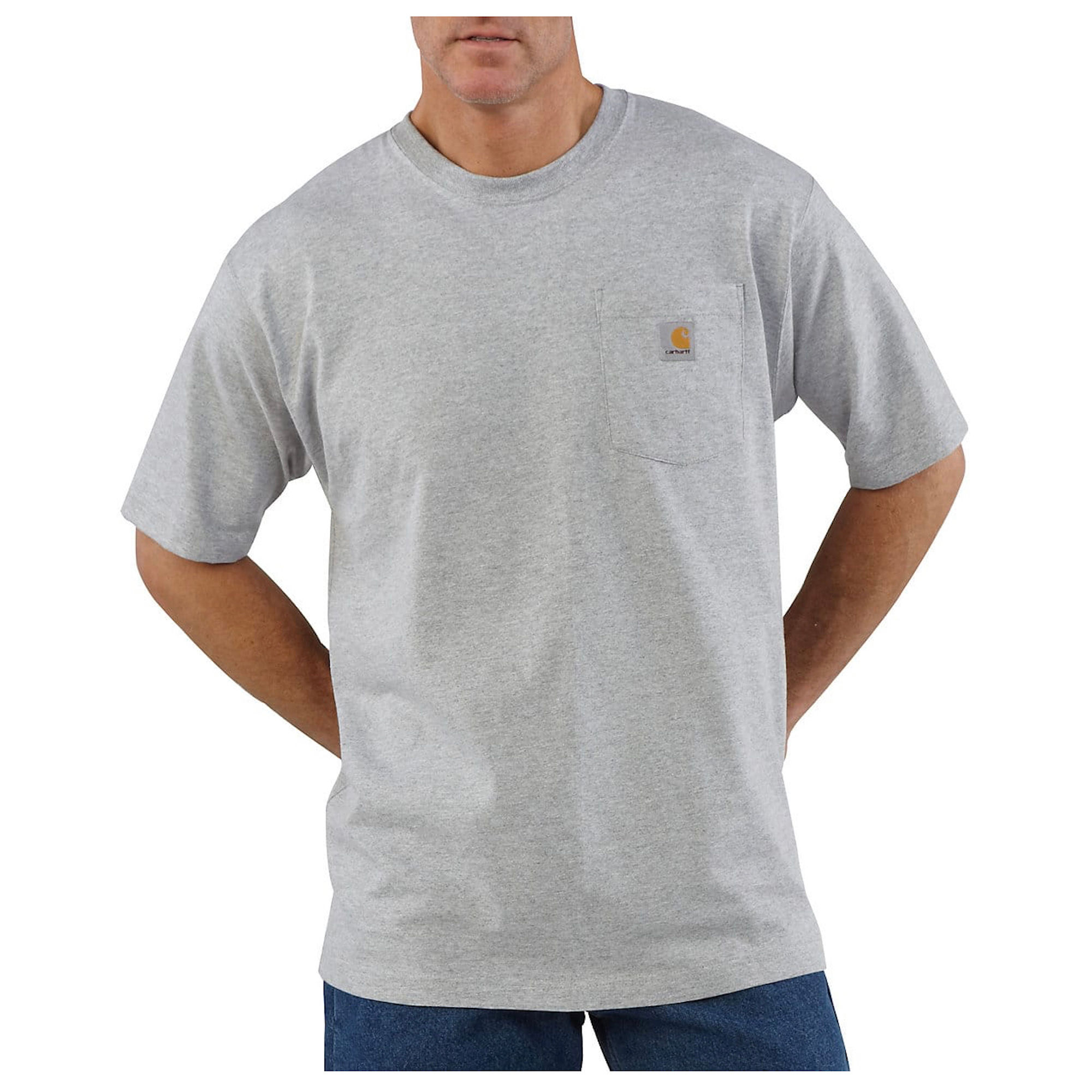 Carhartt K87 Pocket S/S T-Shirt Heather Grey L