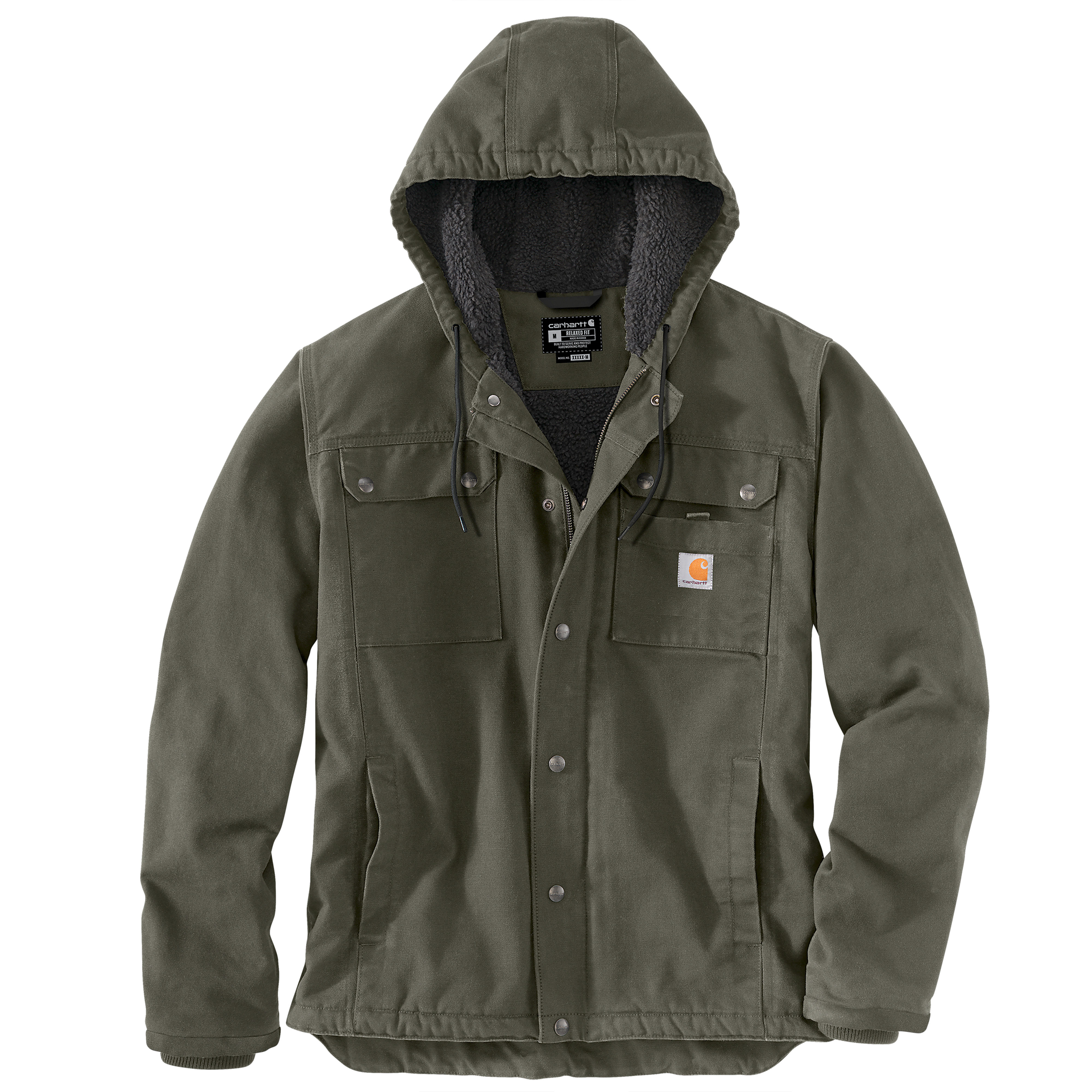 Carhartt Bartlett Relaxed Fit Sherpa-Lined Utility Jacket Moss Green S