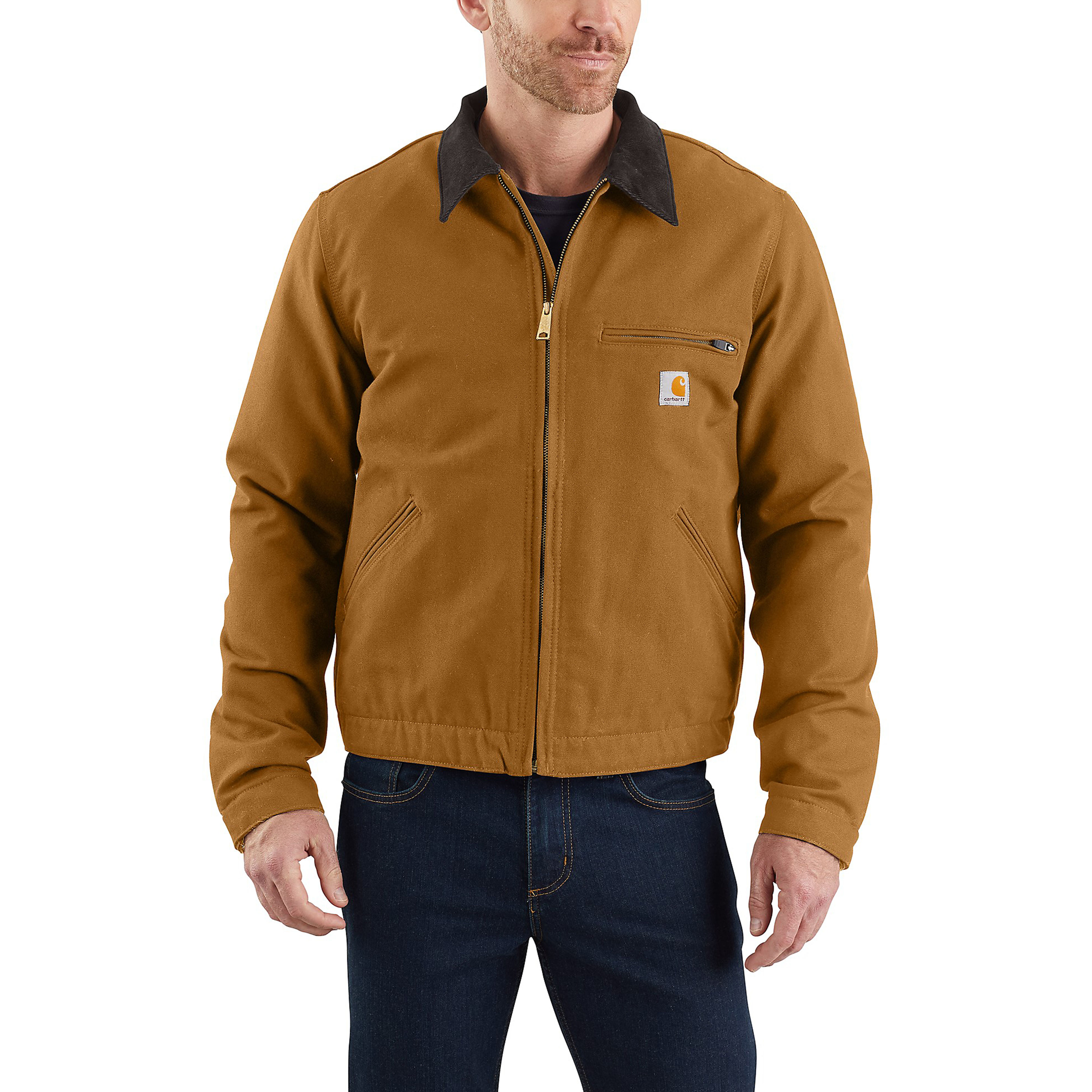 Carhartt Duck Detroit Relaxed Fit Jacket Brown S