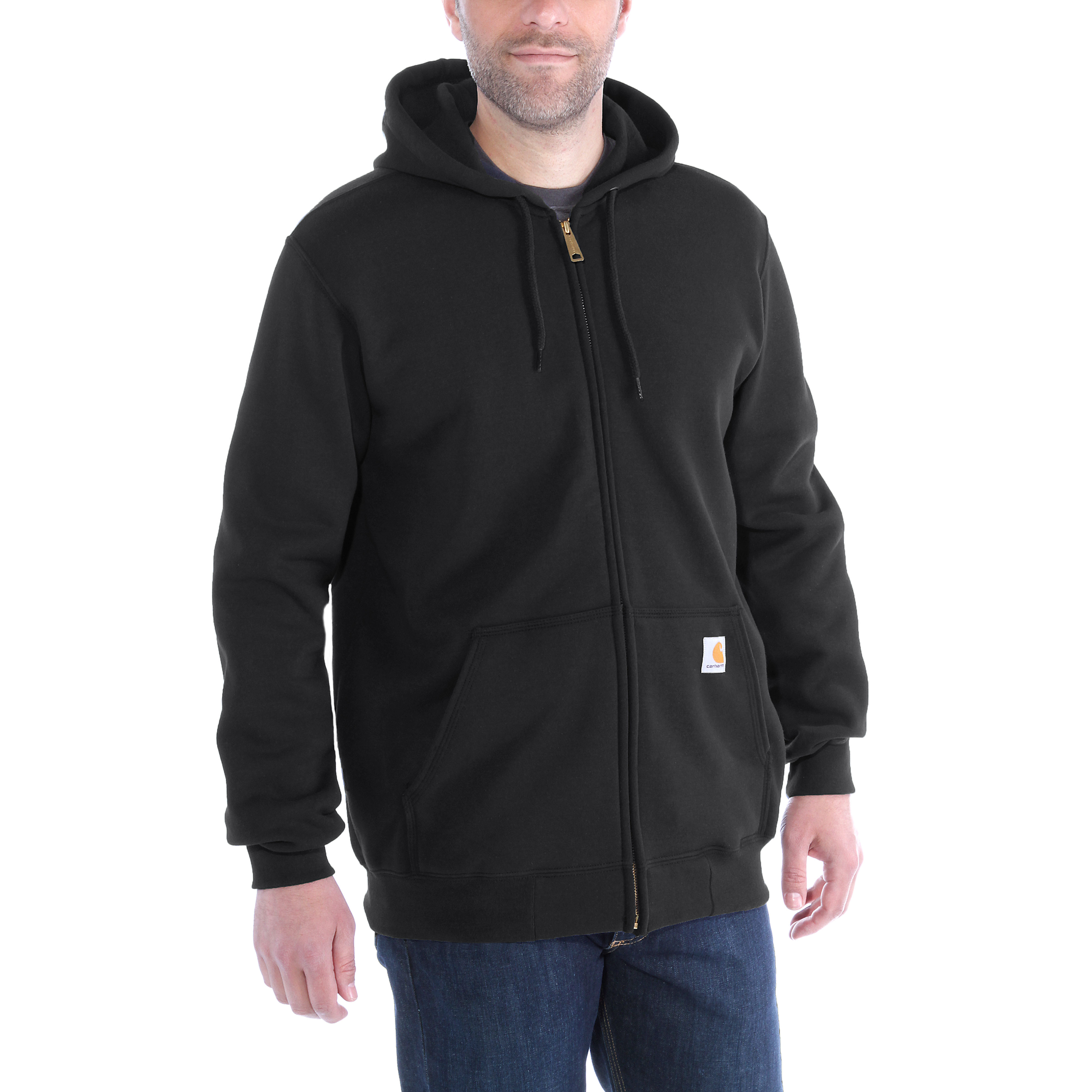 Carhartt Midweight Zip Hooded Sweatshirt Black