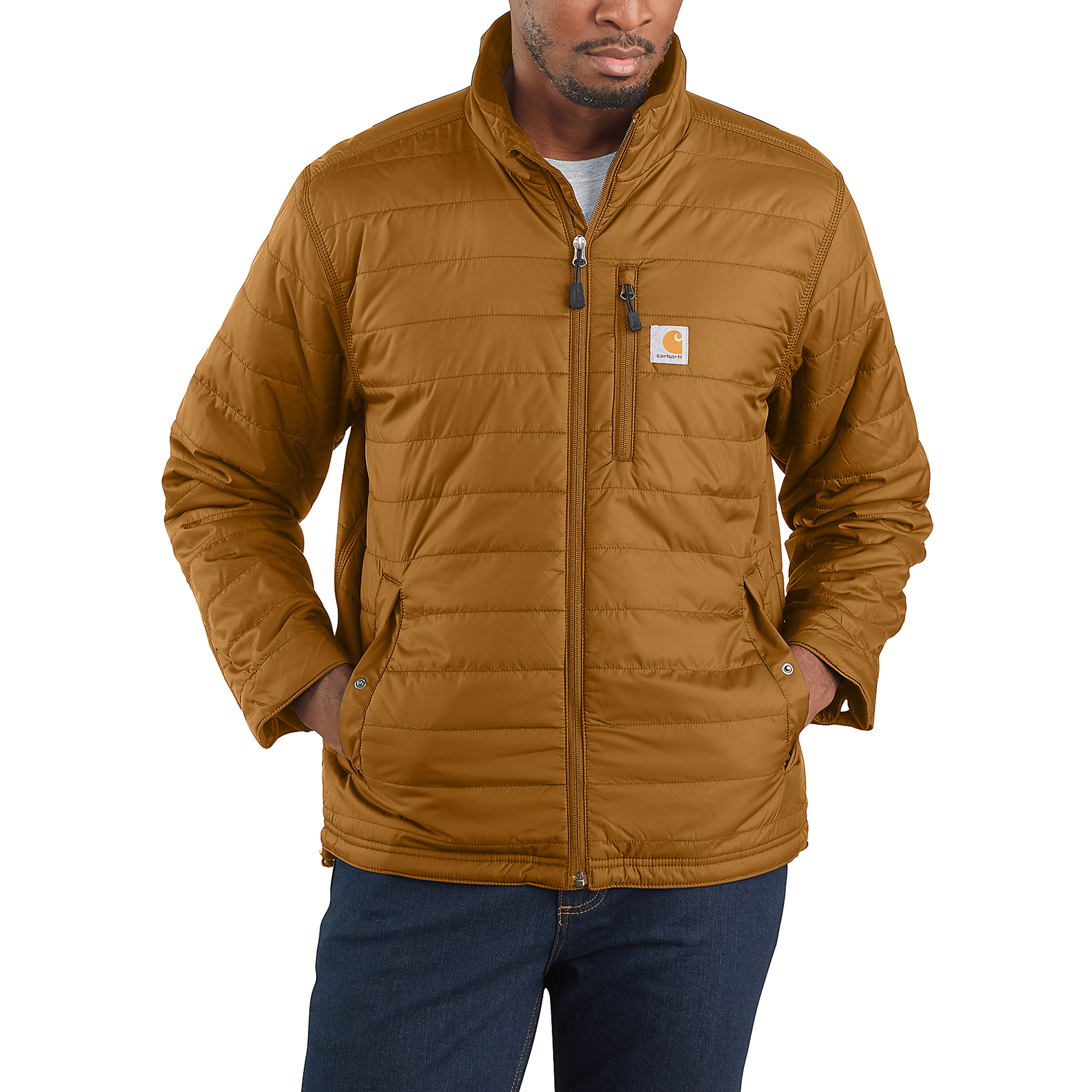 Carhartt Rain Defender Relaxed Fit Lightweight Insulated Jacket Carhartt Brown