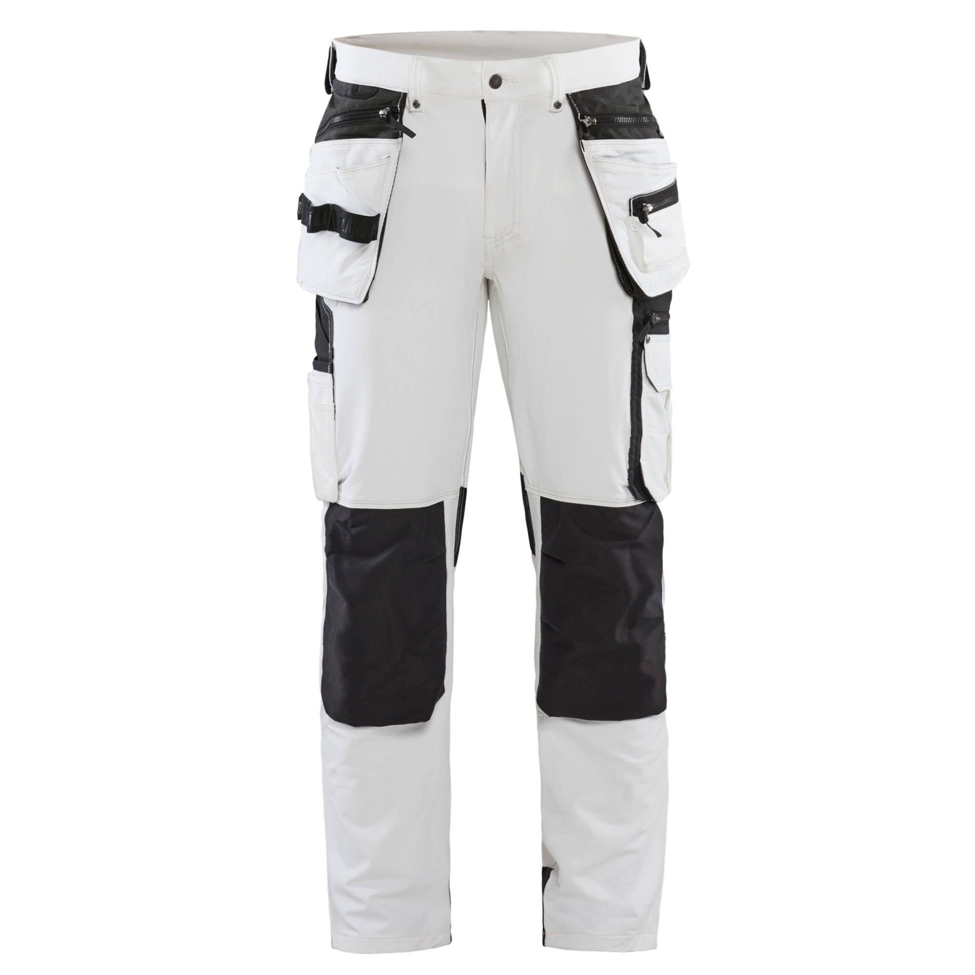 Blaklader 4-way Stretch Painter's Trousers (with holster) - White / Dark Grey