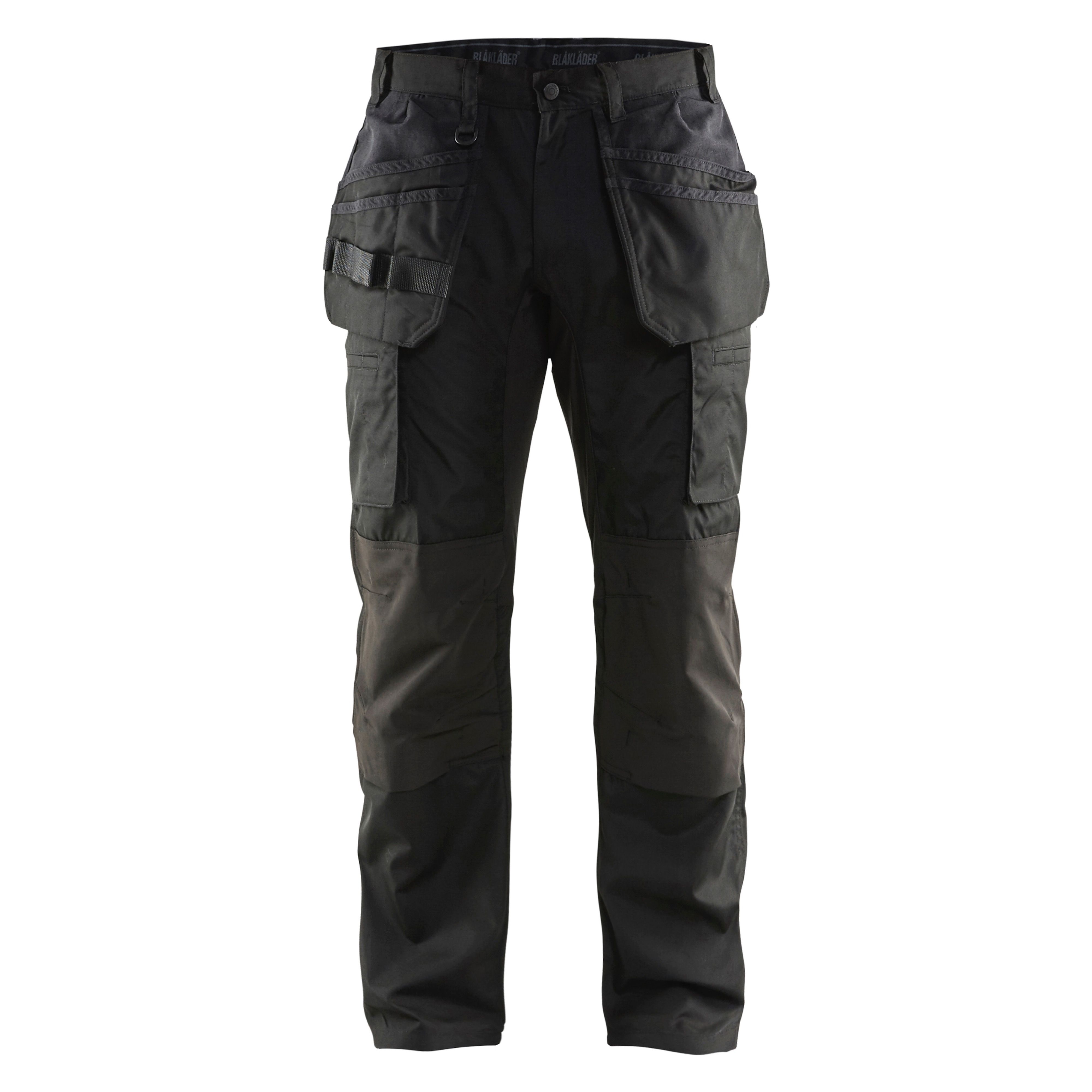 Blaklader Service Trousers With Stretch and Nail Pockets - Black / Dark Grey