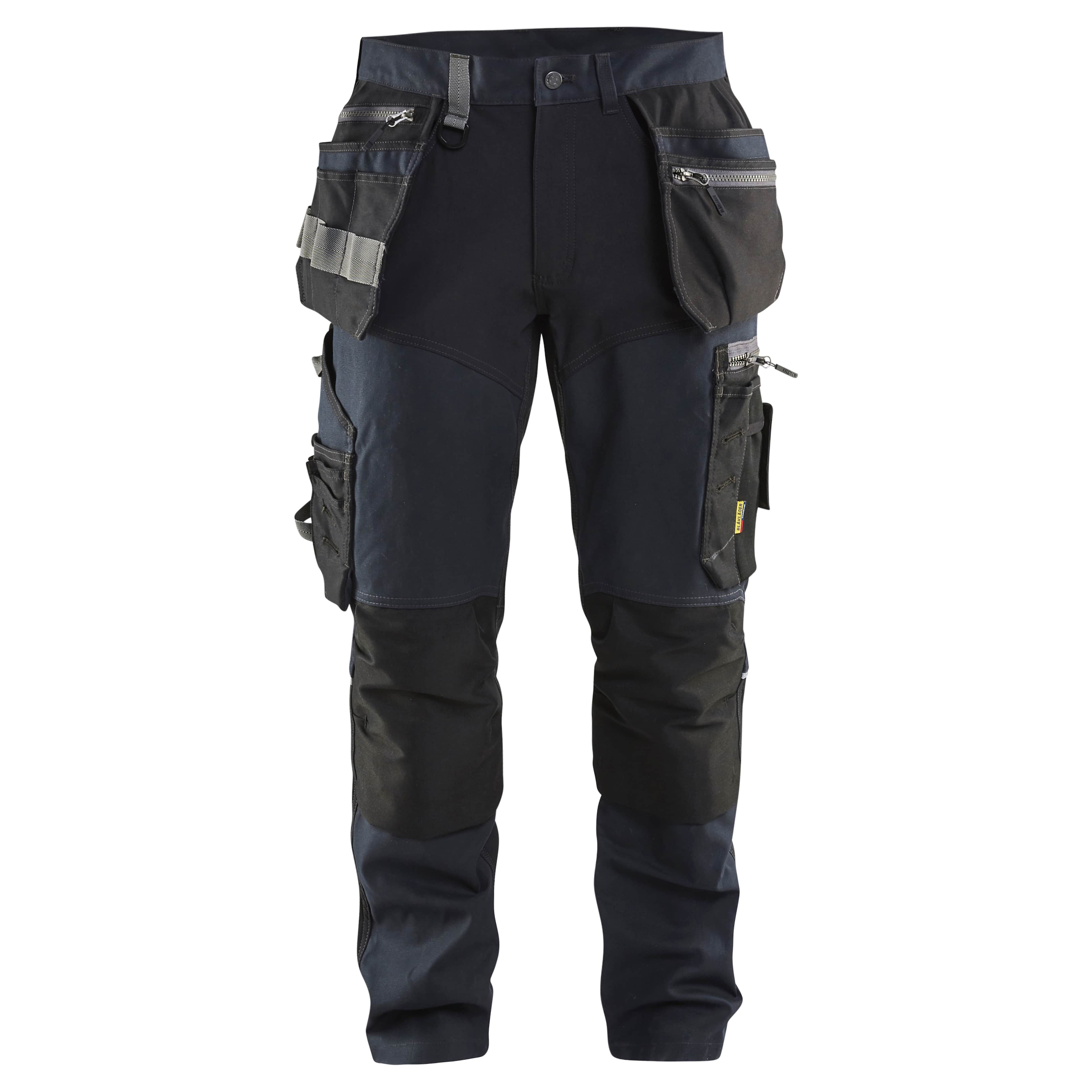 Blaklader Craftsman Work Trousers With Stretch - Dark Navy / Black