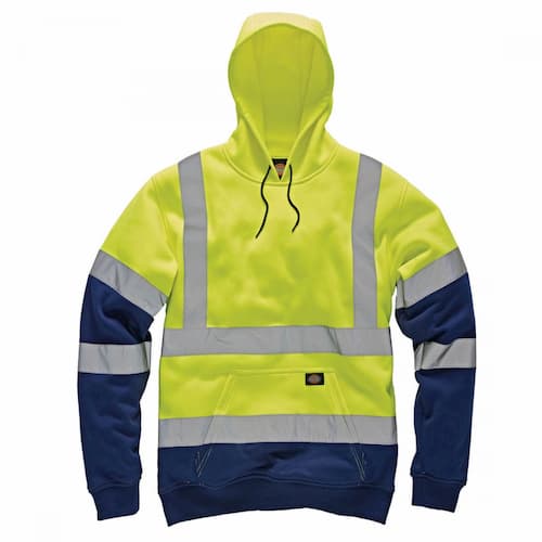 Dickies High Visibility Two Tone Hoodie SA22095 Yellow/Navy XXL
