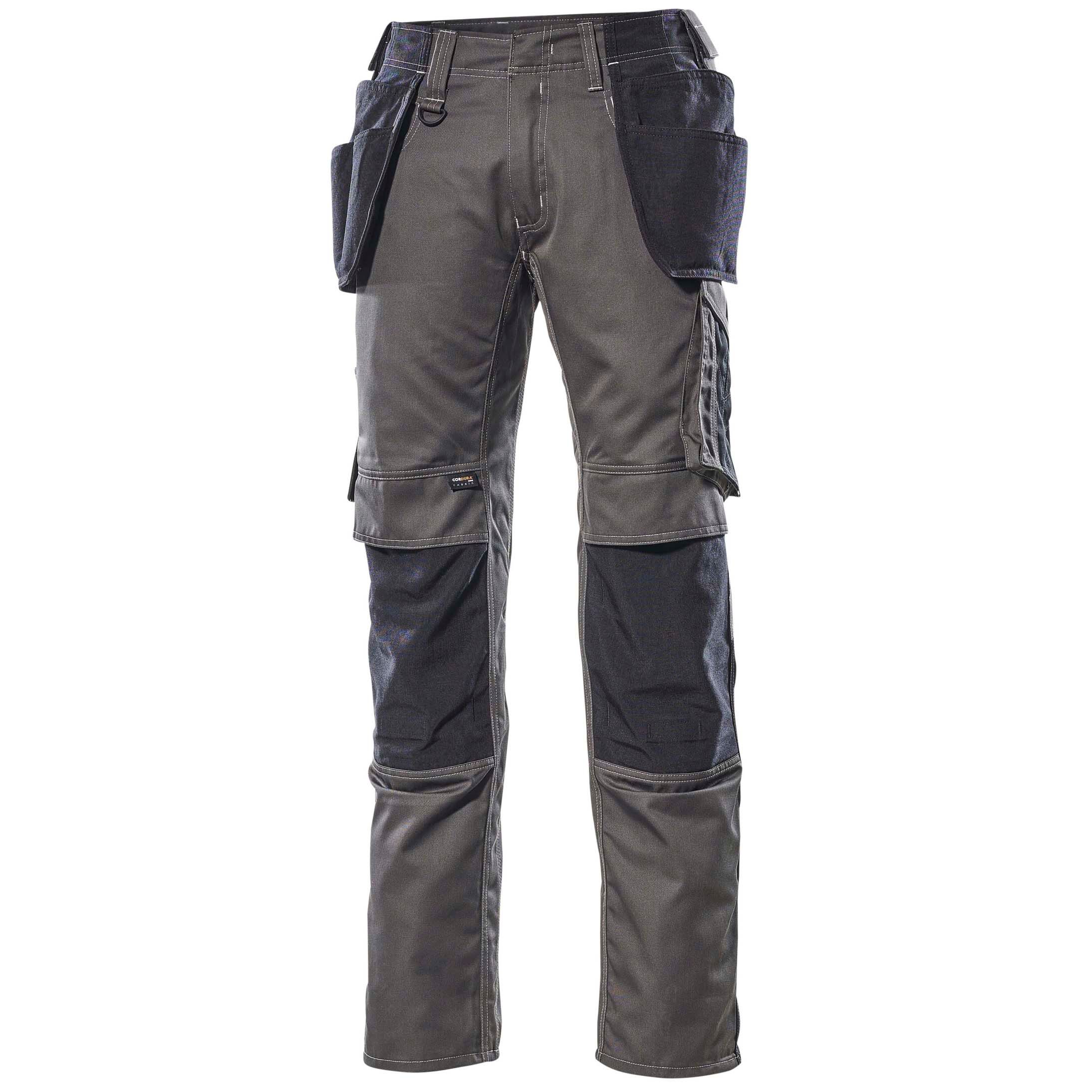 Mascot Kassel Work Trousers Dark Anthracite/Black