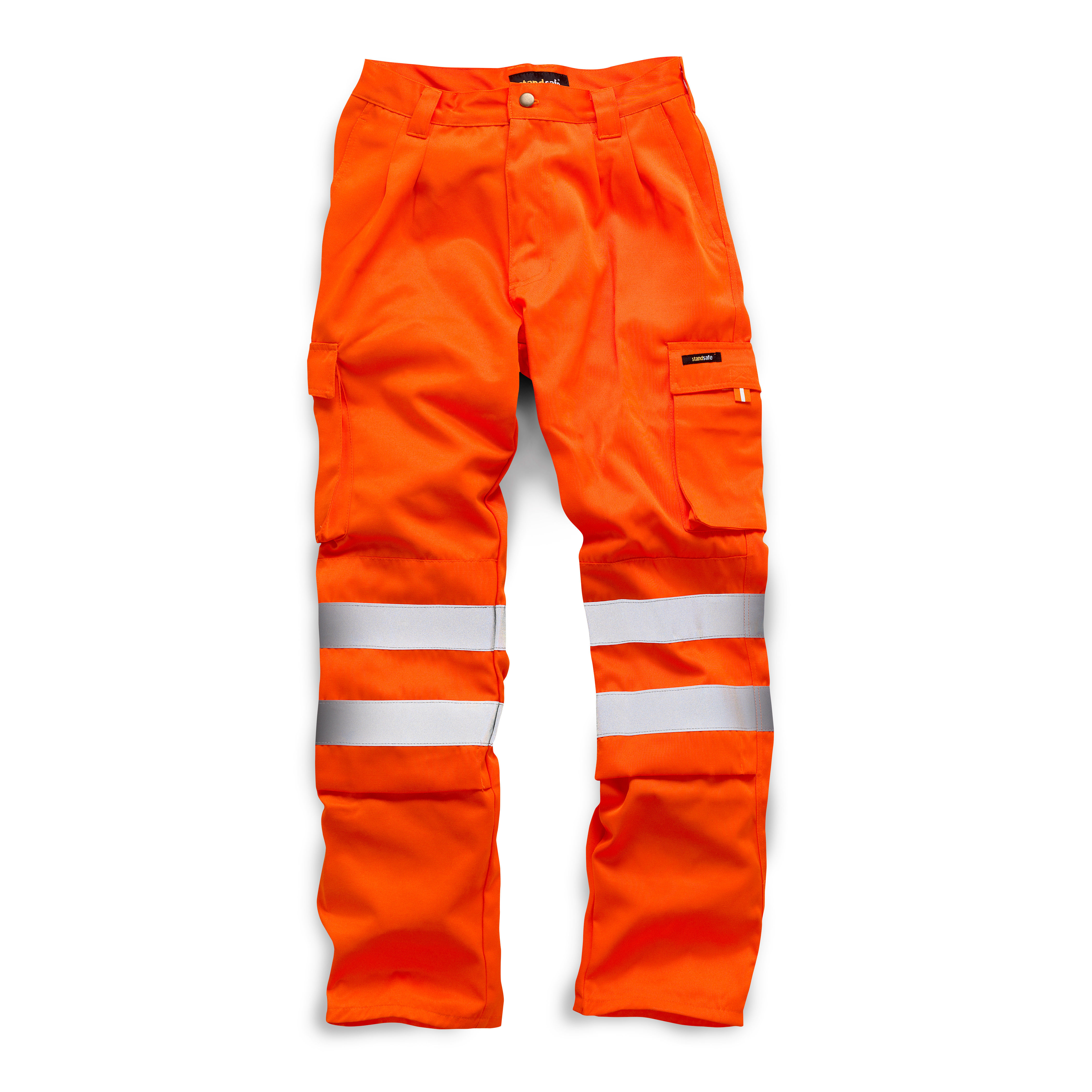 HV023 Standsafe Hi-Vis Polycotton Work Trousers - Orange