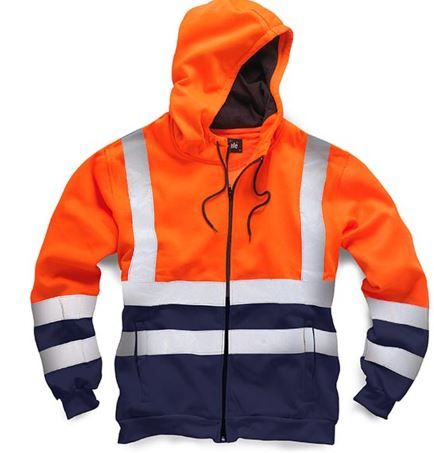 Standsafe Hi-Vis Two Tone Hoodie Orange - HV032