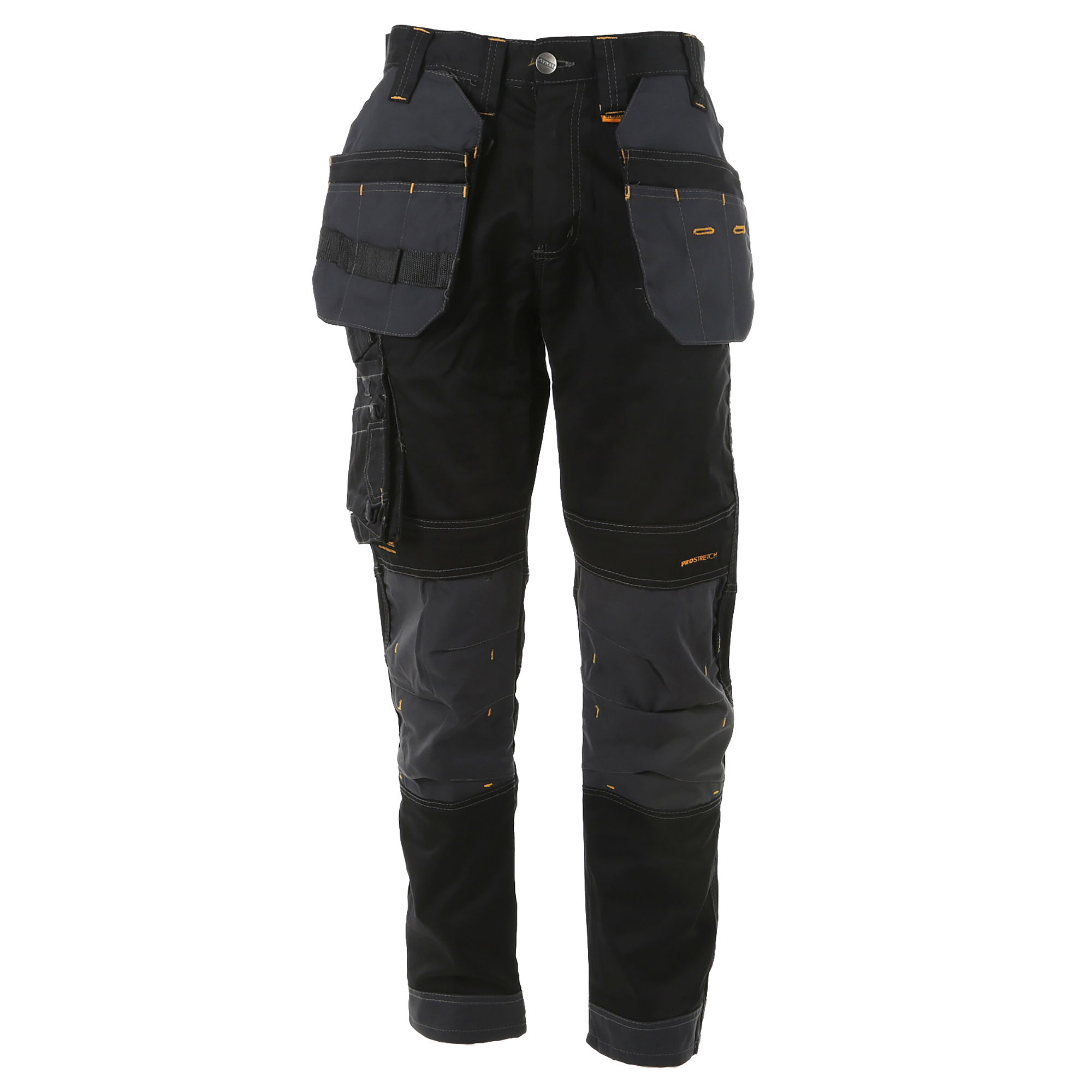 DeWalt Harrison Regular Fit Stretch Work Trousers Black/Grey
