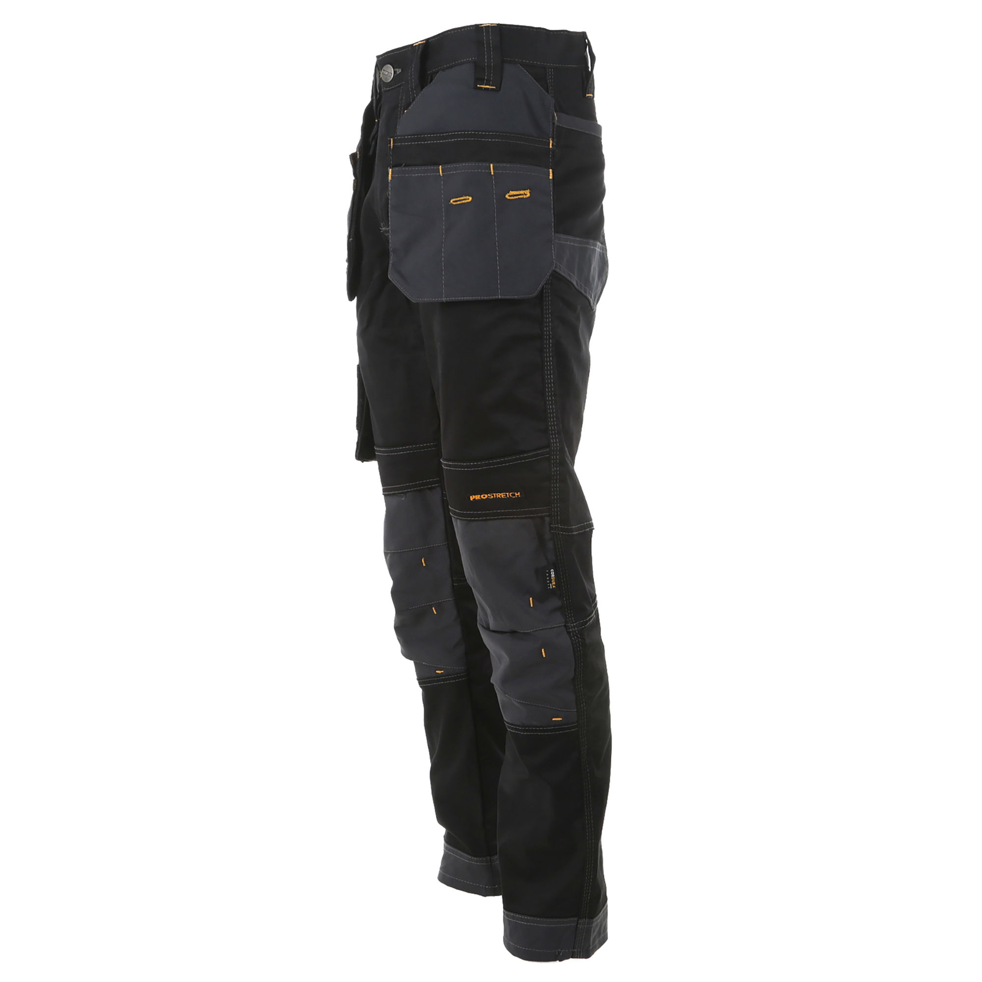 DeWalt Harrison Regular Fit Stretch Work Trousers Black/Grey