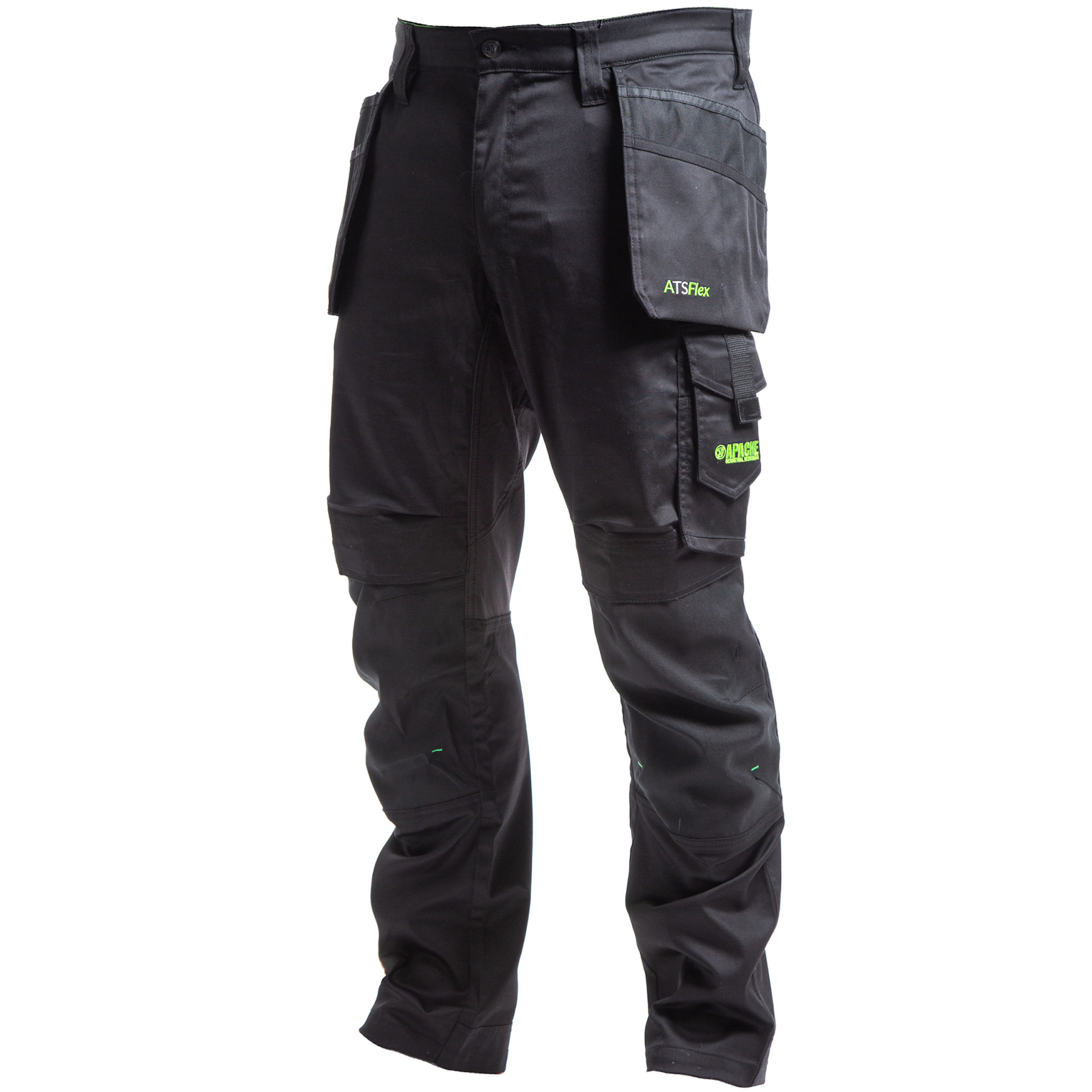 Apache Bancroft Holster Slim Fit Work Trousers Black/Grey