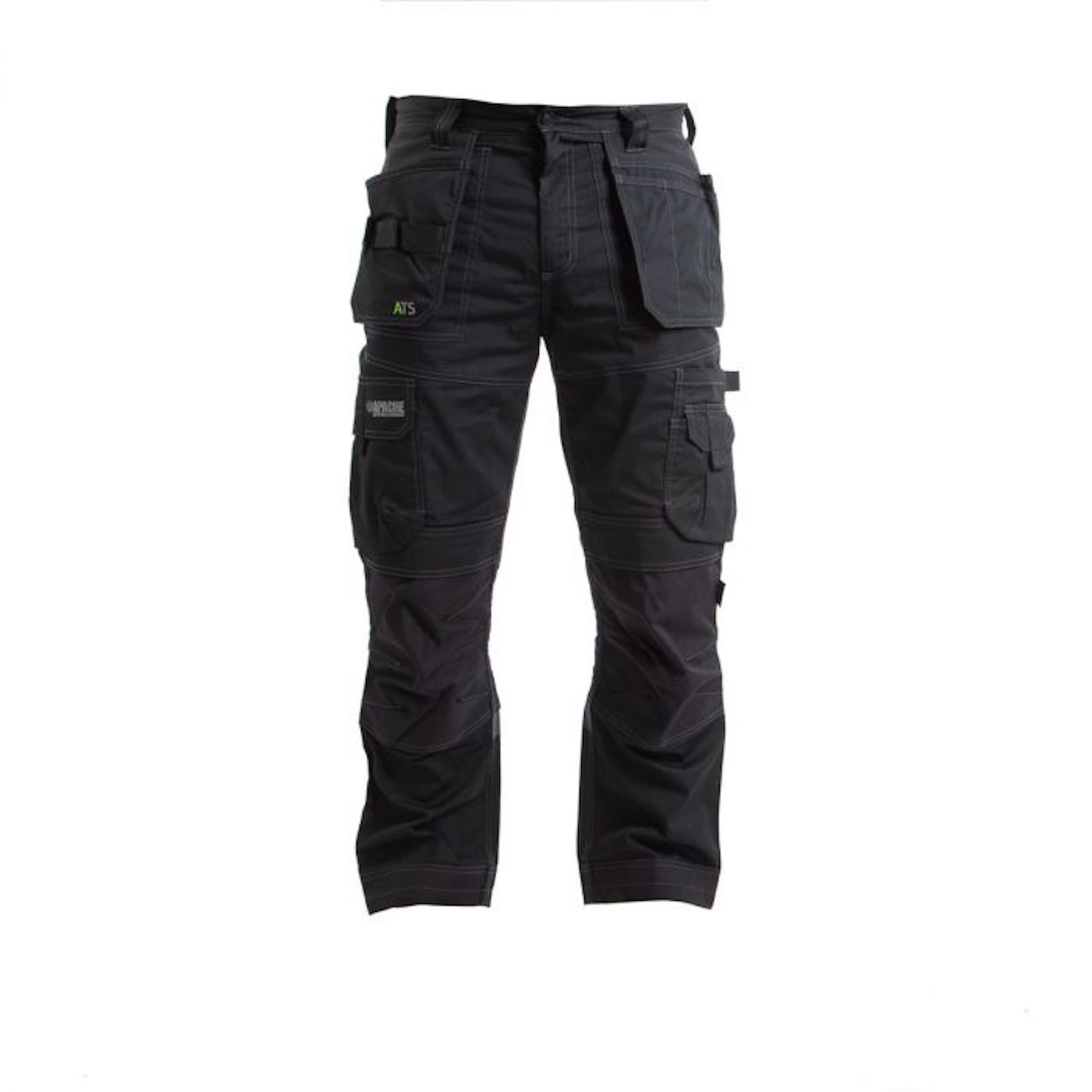 Apache Cavendish Ripstop Stretch Holster Pocket Work Trousers Black