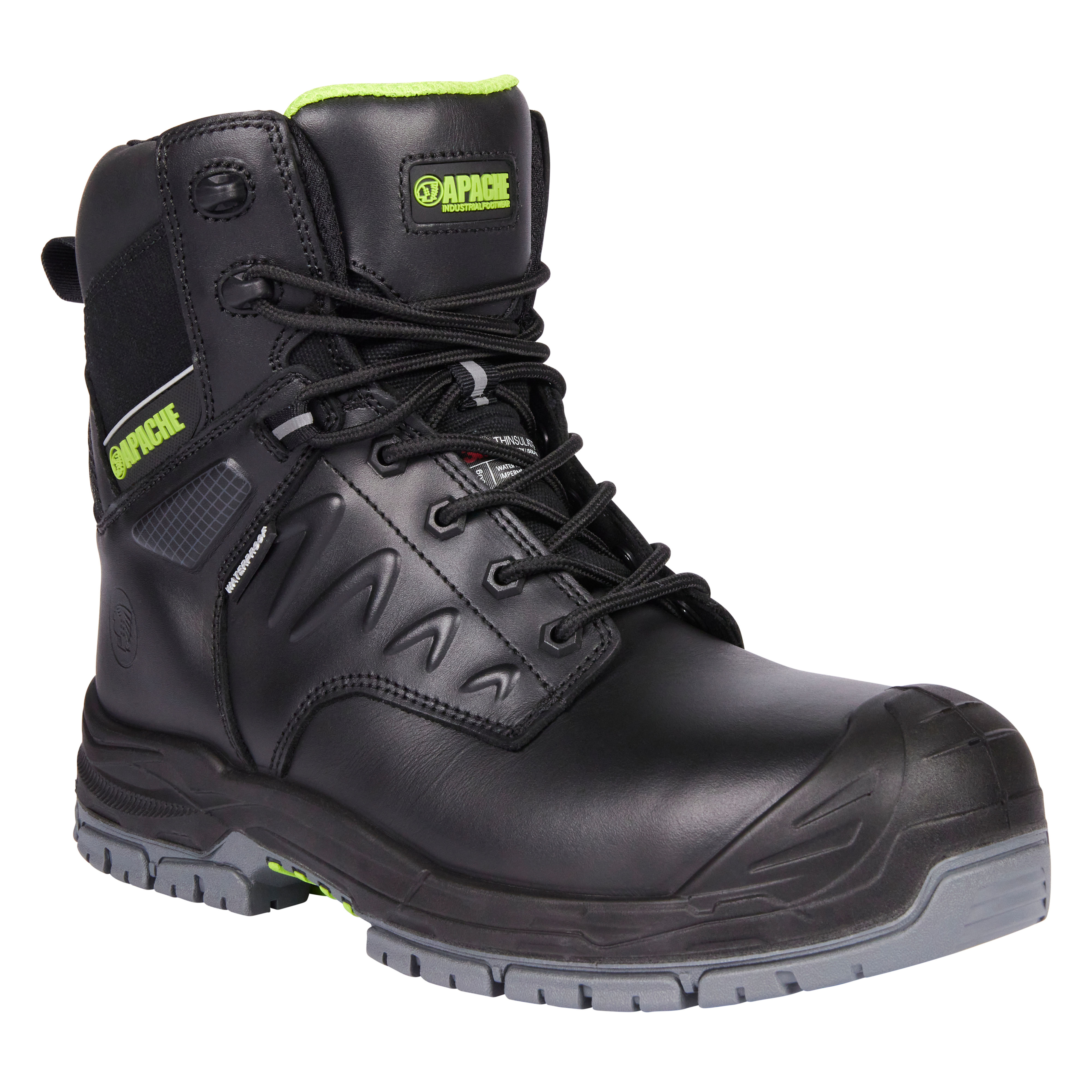 Apache Chilliwack Side Zip Waterproof Safety Boots Black