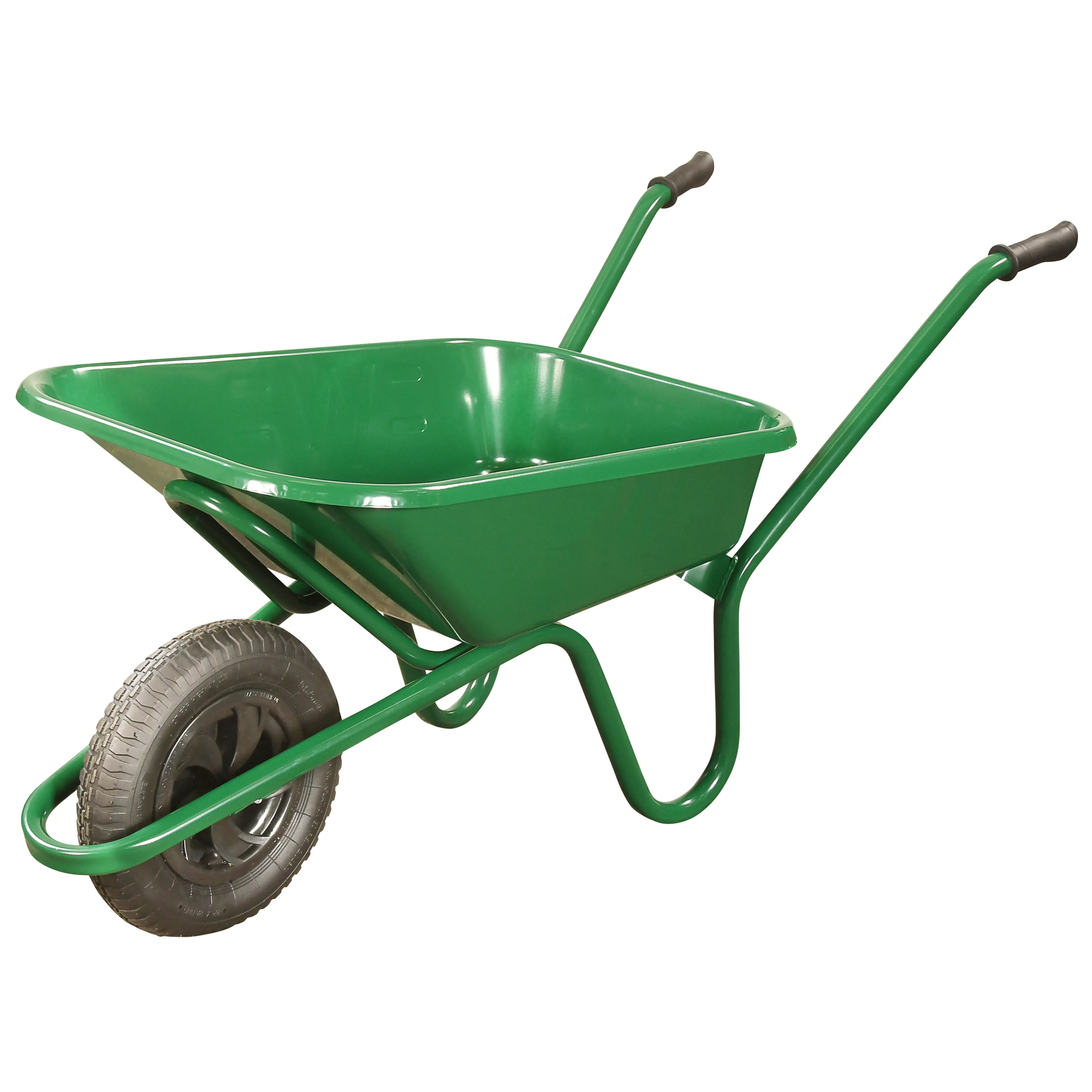 Walsall Endurance Heavy-Duty Wheelbarrow with Pneumatic Wheel Green 90L - EGP