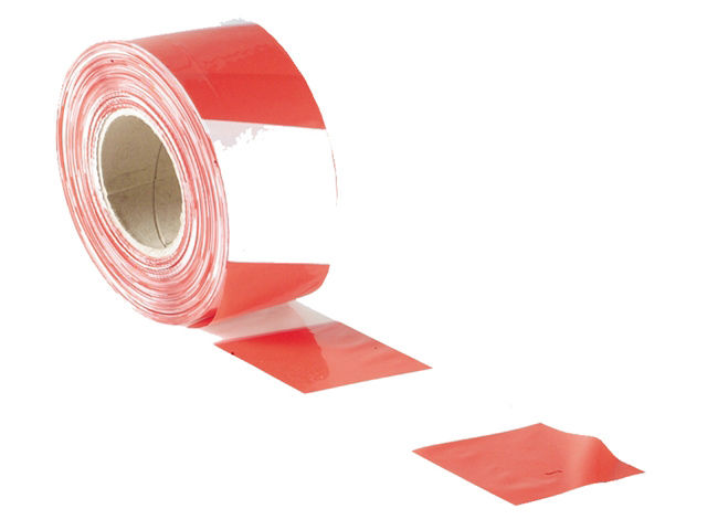 Faithfull Barrier Tape Red/White 70mm x 500m
