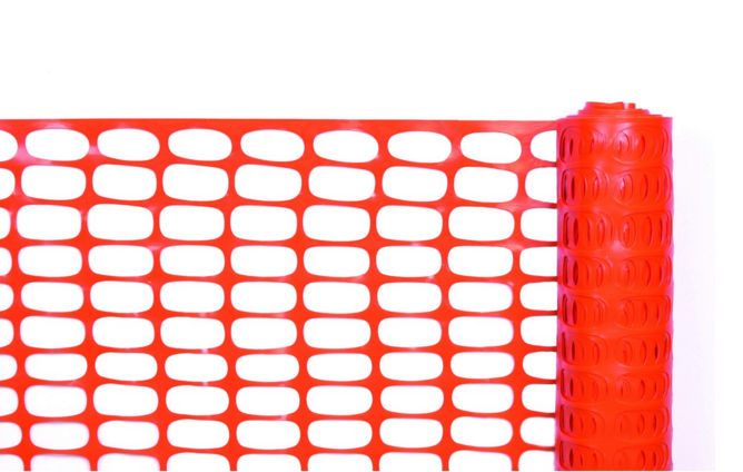 Orange Barrier Poly Fencing Roll 50m