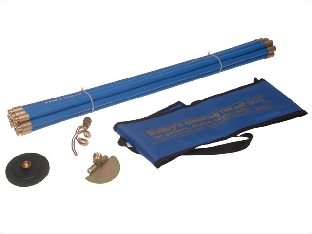 Bailey Universal Drain Rod Set and Bag (3 Piece) BAI5431