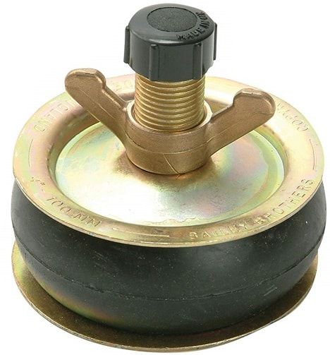 Bailey 1960 Drain Testing Plug (Outlet Steel Plates with Plastic Cap) 4" x 1/2"