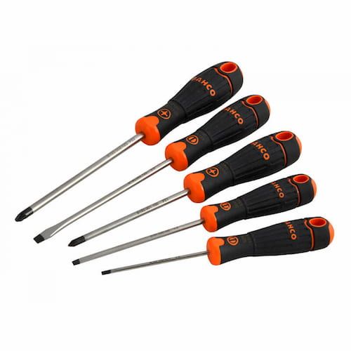 Bahco 5Pc Screwdriver Set Slot/Pz - BAHB219015