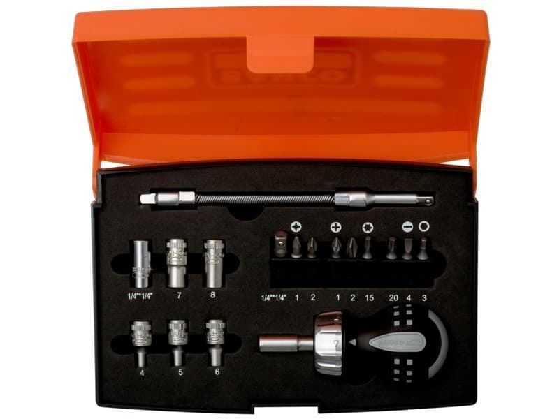 Bahco 18 Piece Stubby Ratchet Screwdriver Set