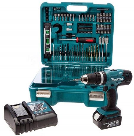 Makita 18V LXT Drill Kit & 101 Piece Bit Set - DHP453SFTK