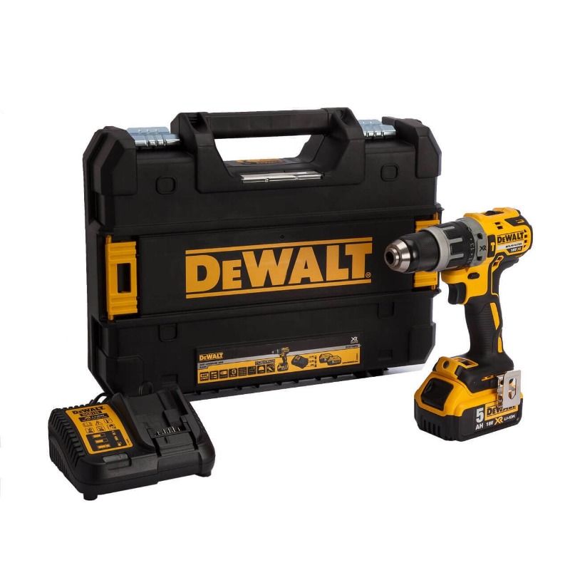 DeWalt XR Compact Brushless Combi Drill 5.0Ah Kit HDD 18V - DCD796P1-GB