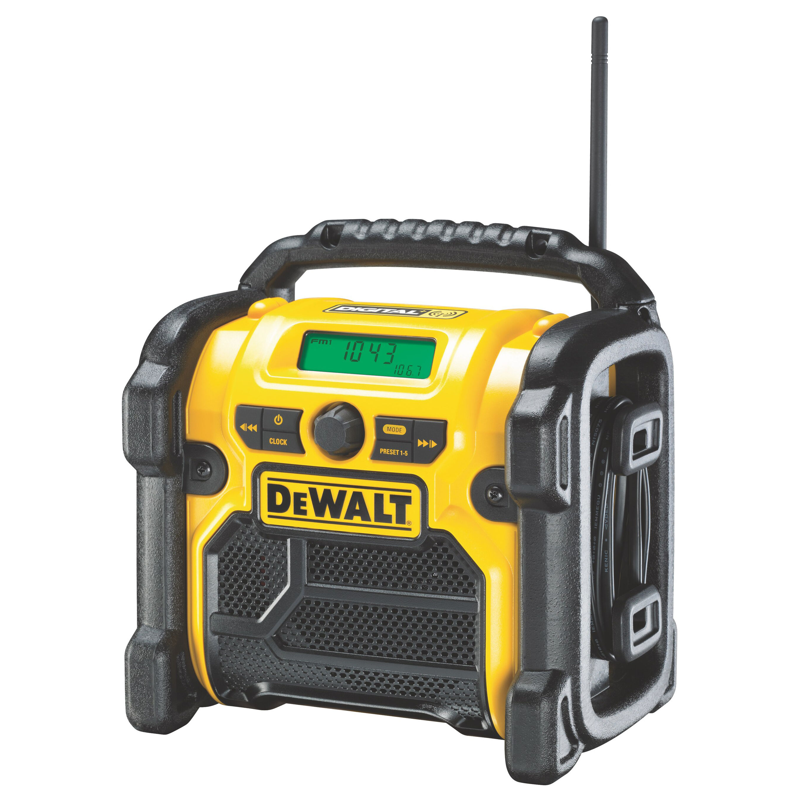 DeWalt XR Compact Digital DAB+ Jobsite Radio and Music Player - DCR020