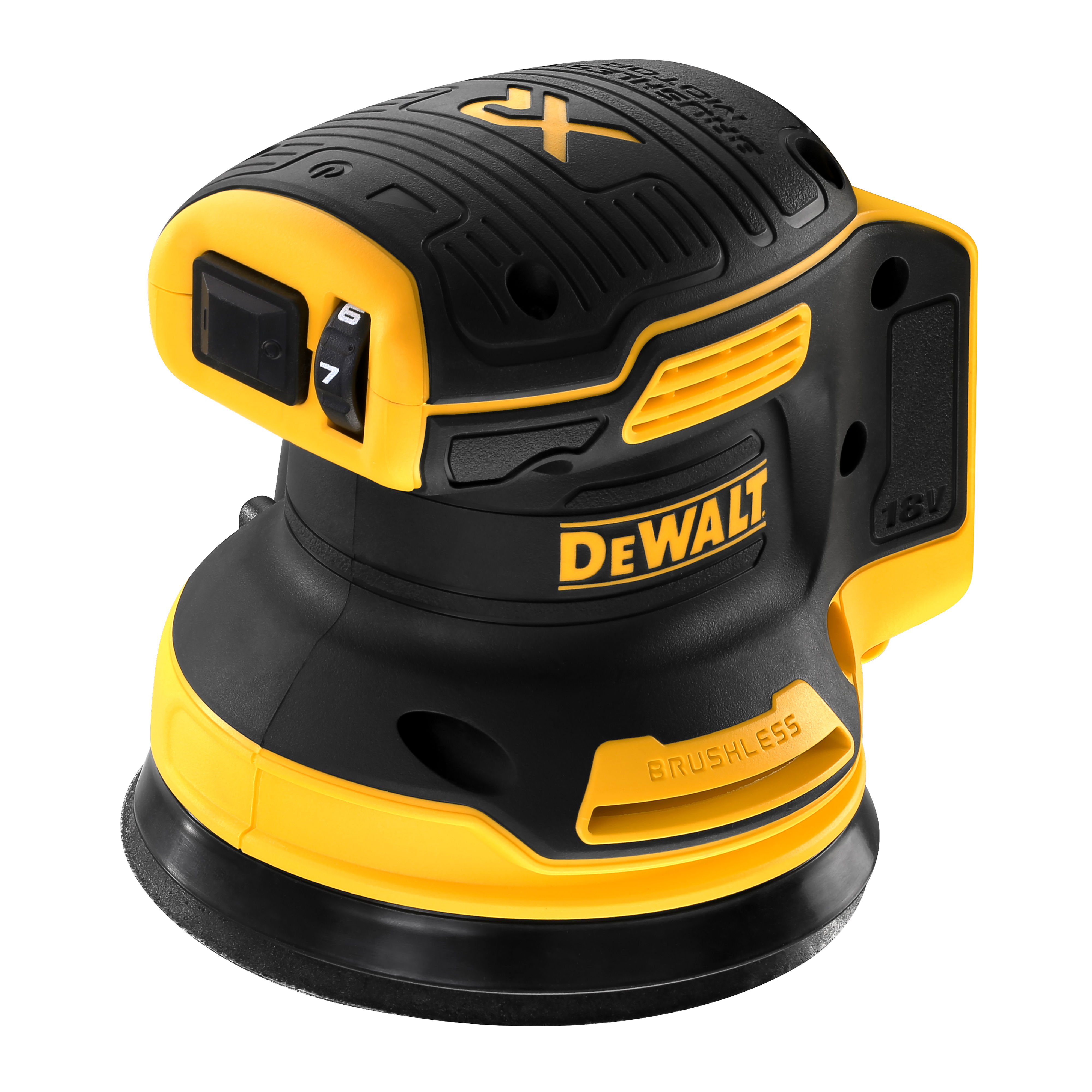 Dewalt XR Brushless Random Orbital Sander (Bare Unit) 18V 125mm - DCW210N