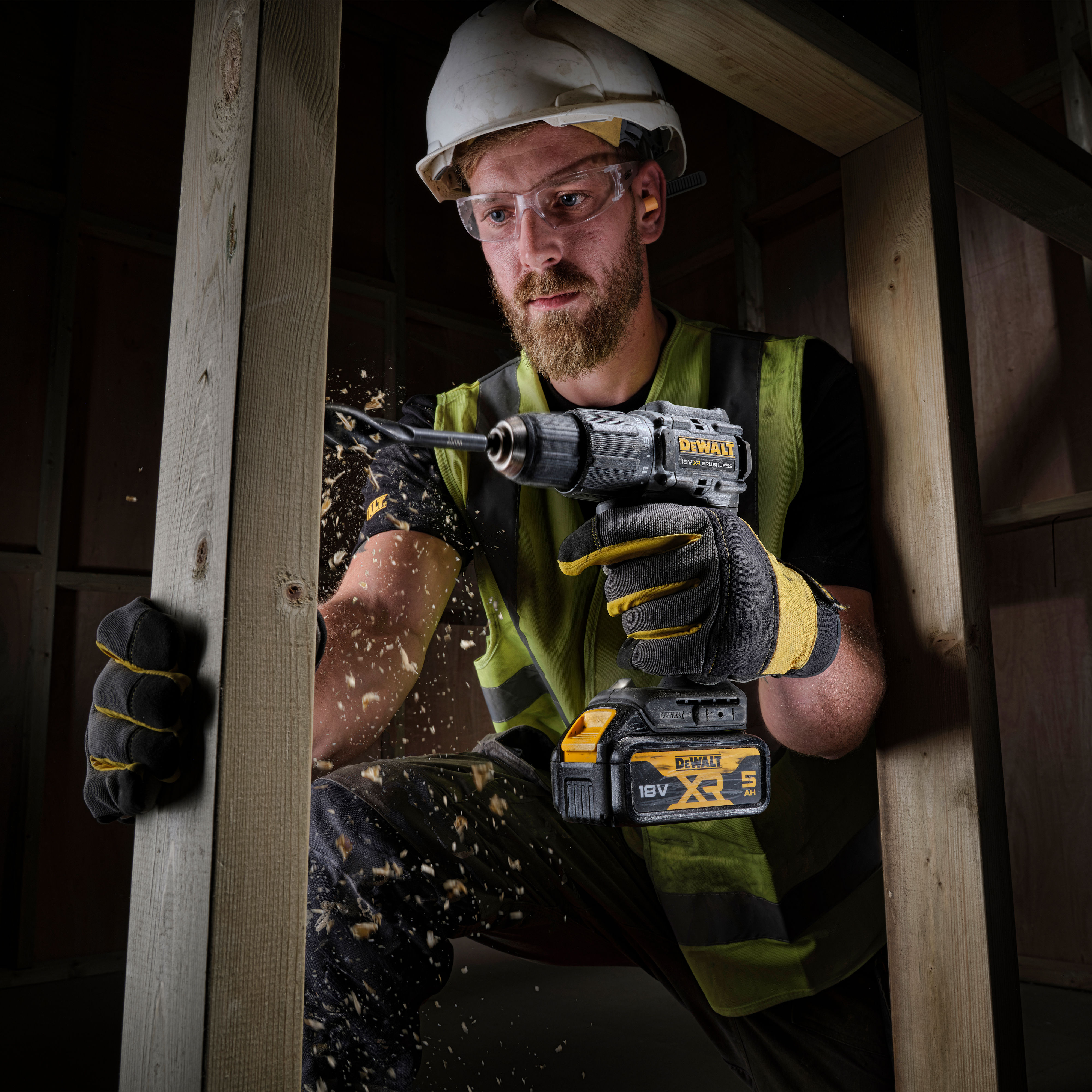 DeWalt XR Brushless Hammer Drill Driver 100 Year Edition 18V DEWDCD100P2T