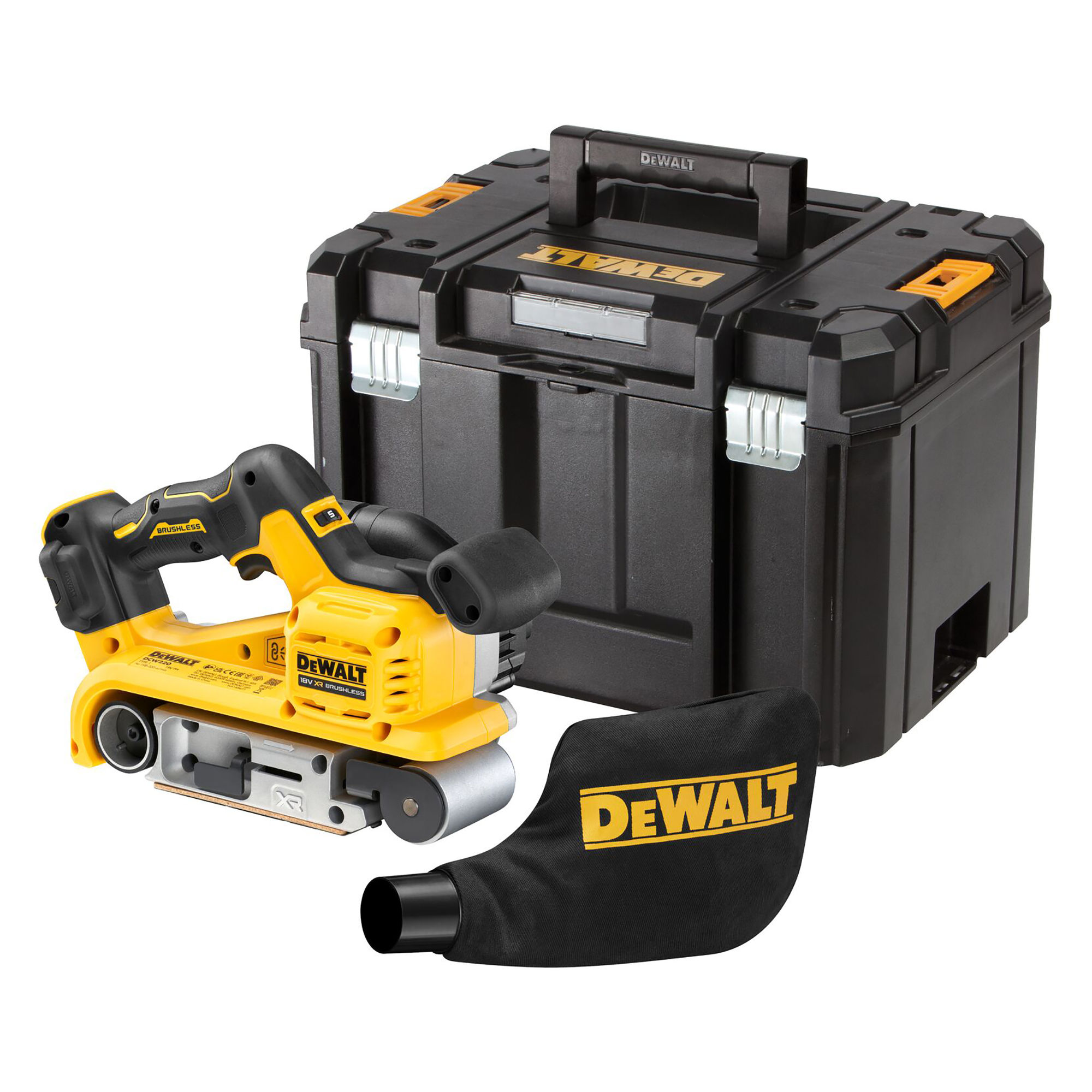 DeWalt XR Cordless Belt Sander (Bare Unit) in TSTAK Kitbox 18V - DCW220NT