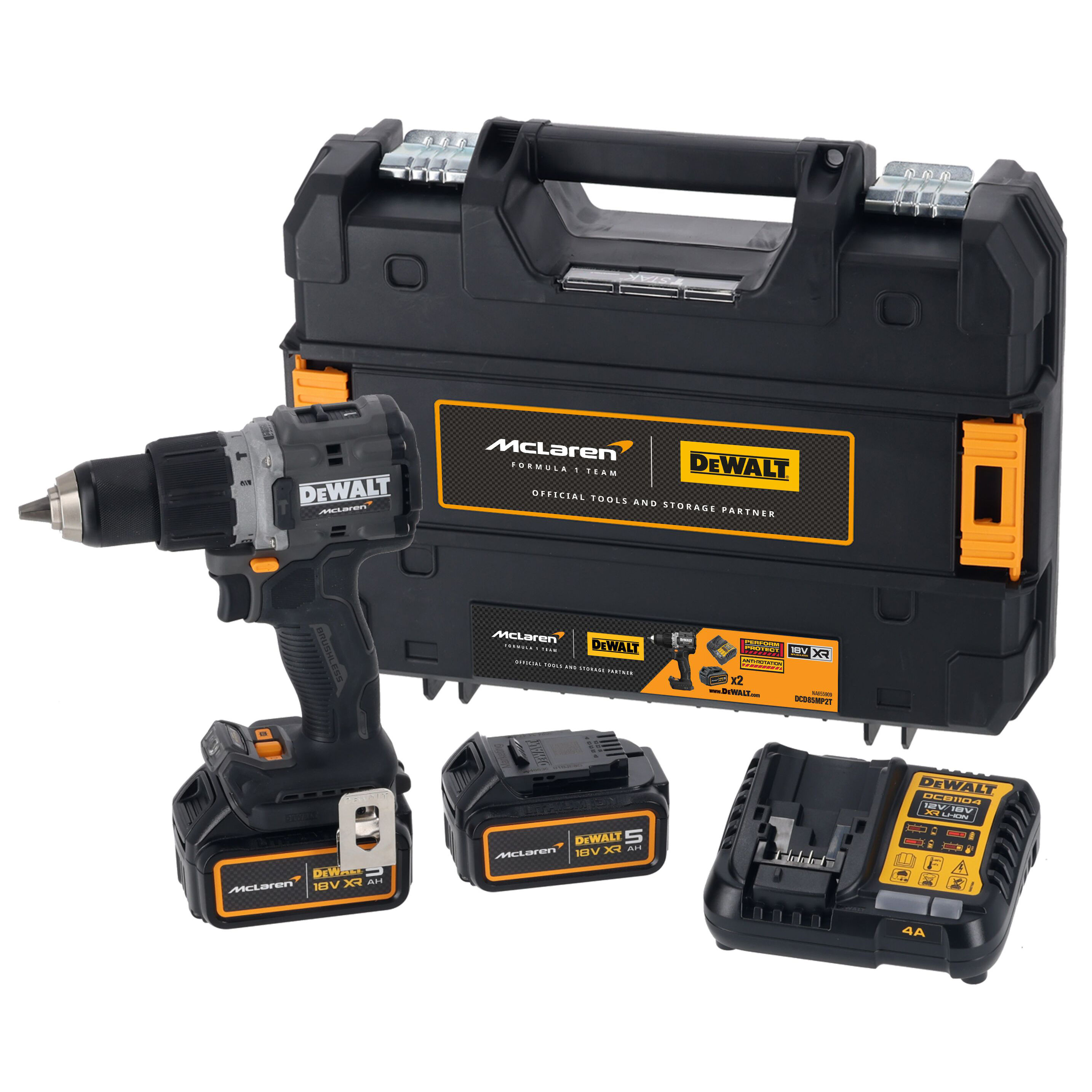 DeWalt McLaren F1 XR Limited Edition Combi Hammer Drill Driver Kit