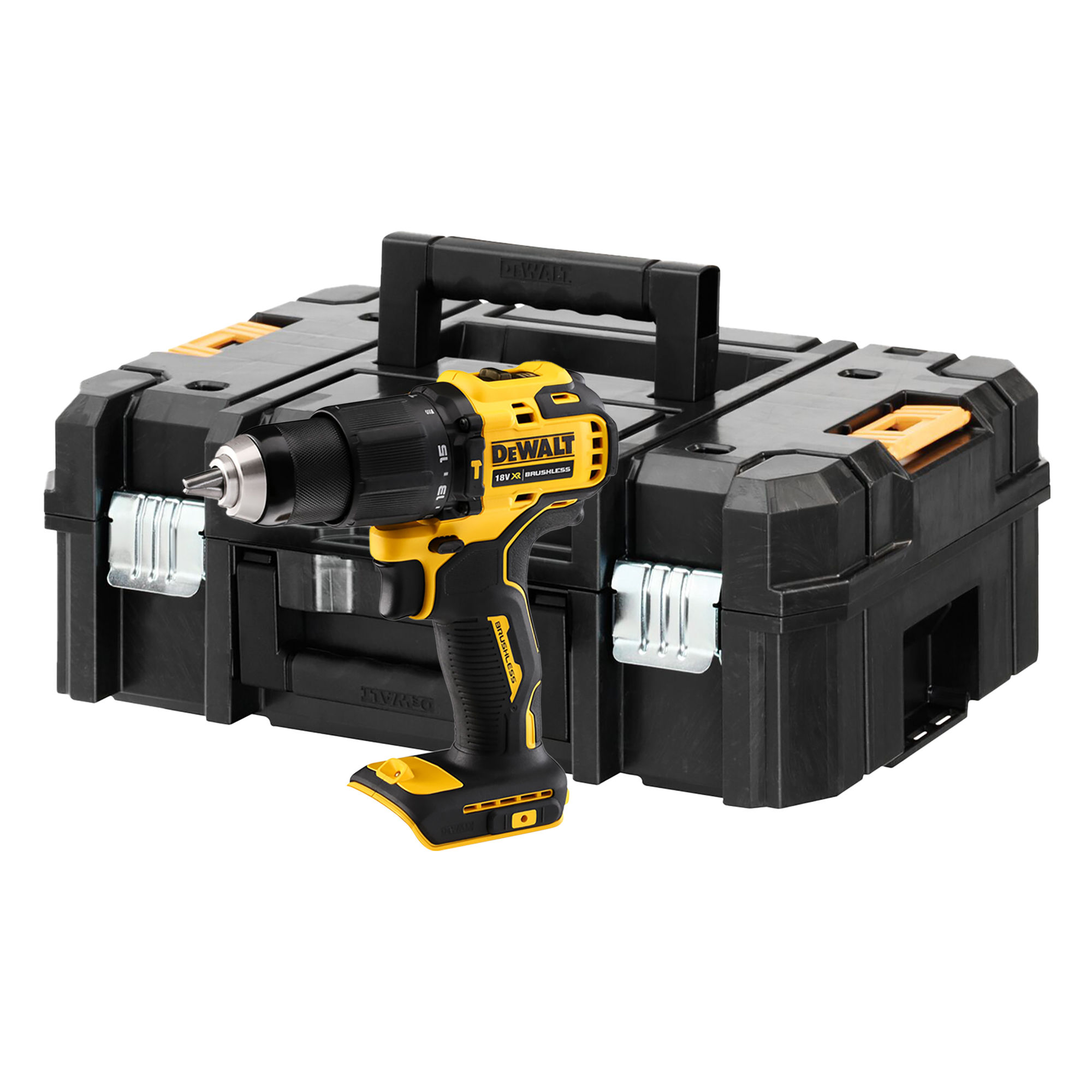 DeWalt XR Brushless Combi Hammer Drill Driver in DWST1-70703 Case 18V - DCD709N-XJ
