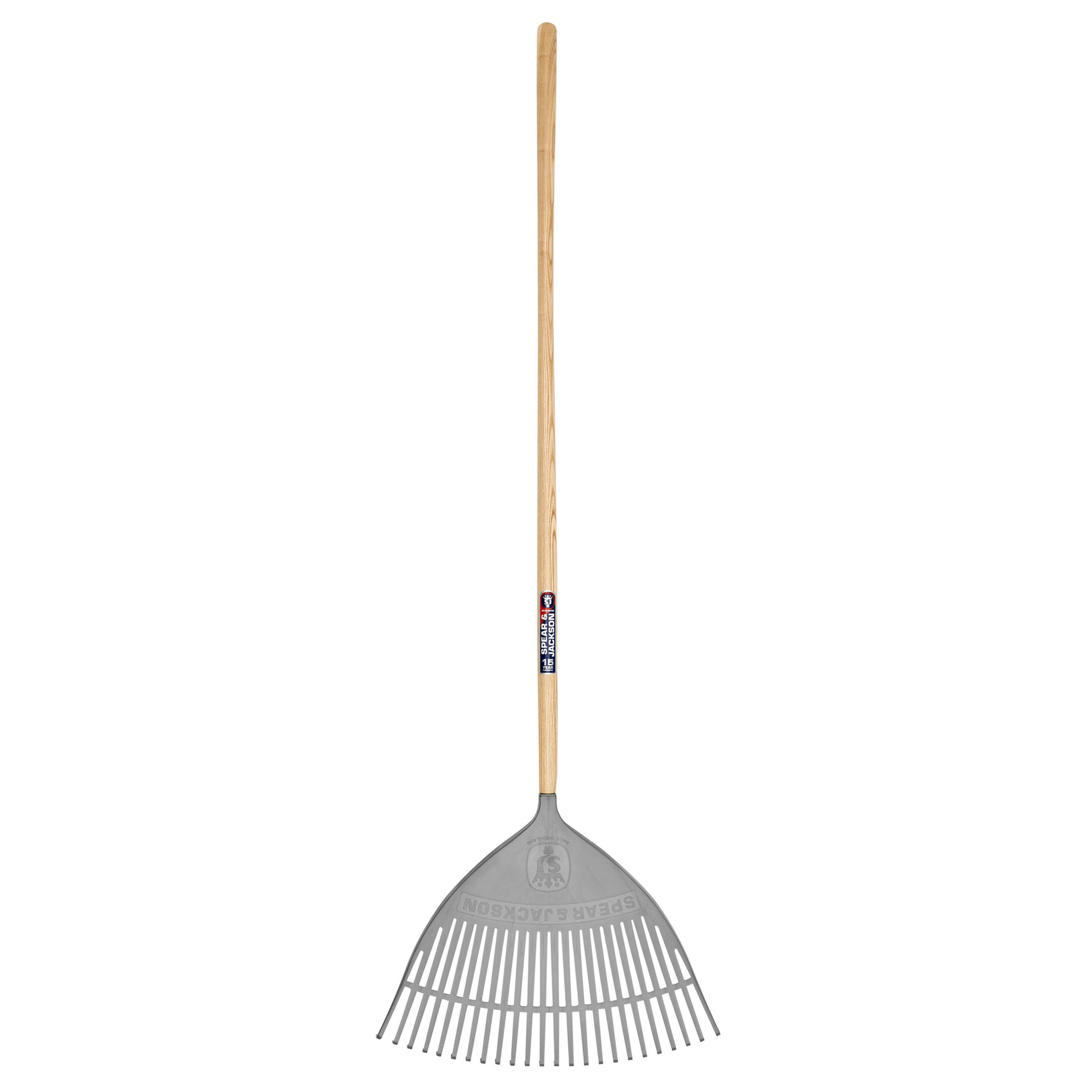 Spear & Jackson Neverbend Plastic Leaf Rake - Wood - 3884WNB