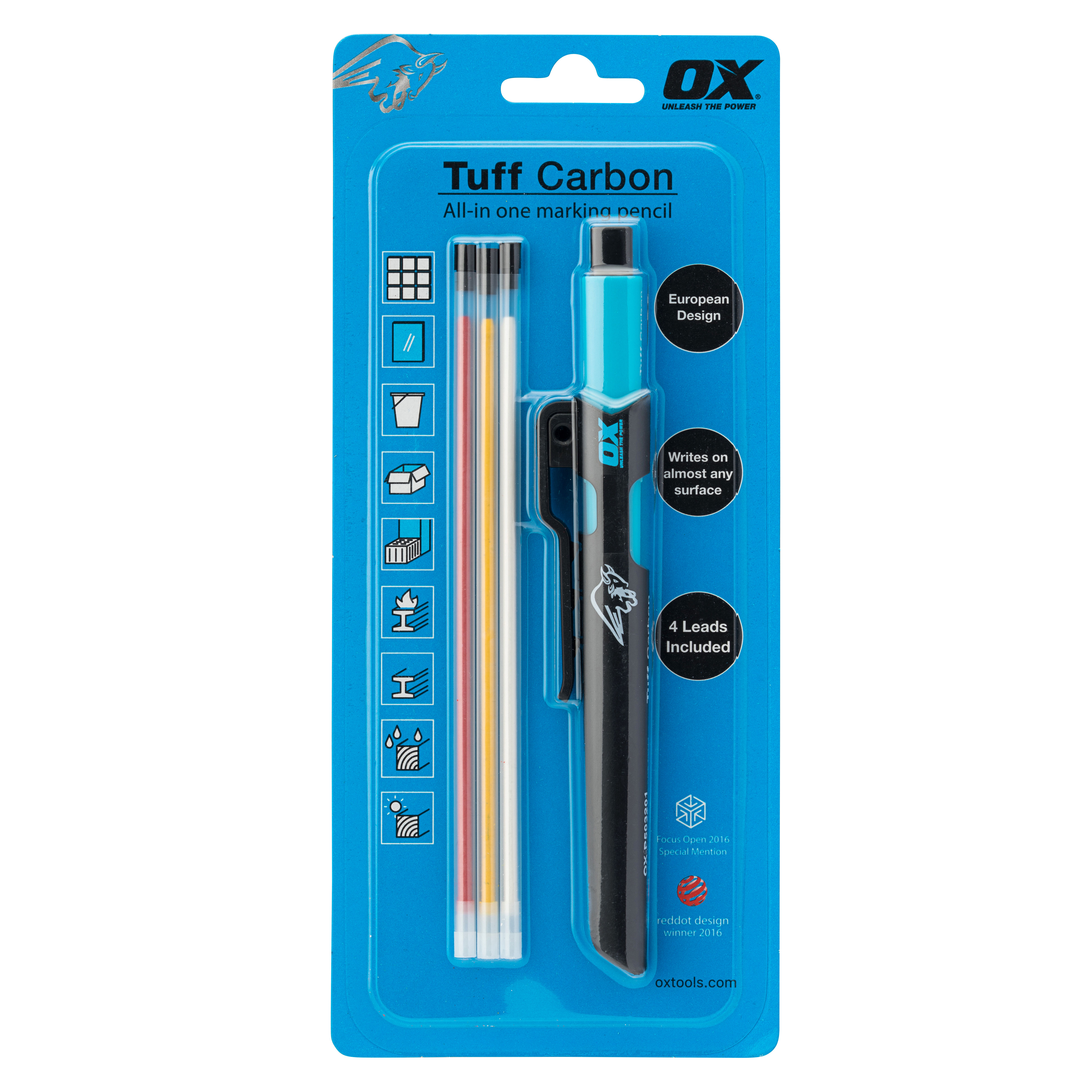 OX Tuff Carbon Marking Pencil and Lead Refill Value Pack - OX-P503210