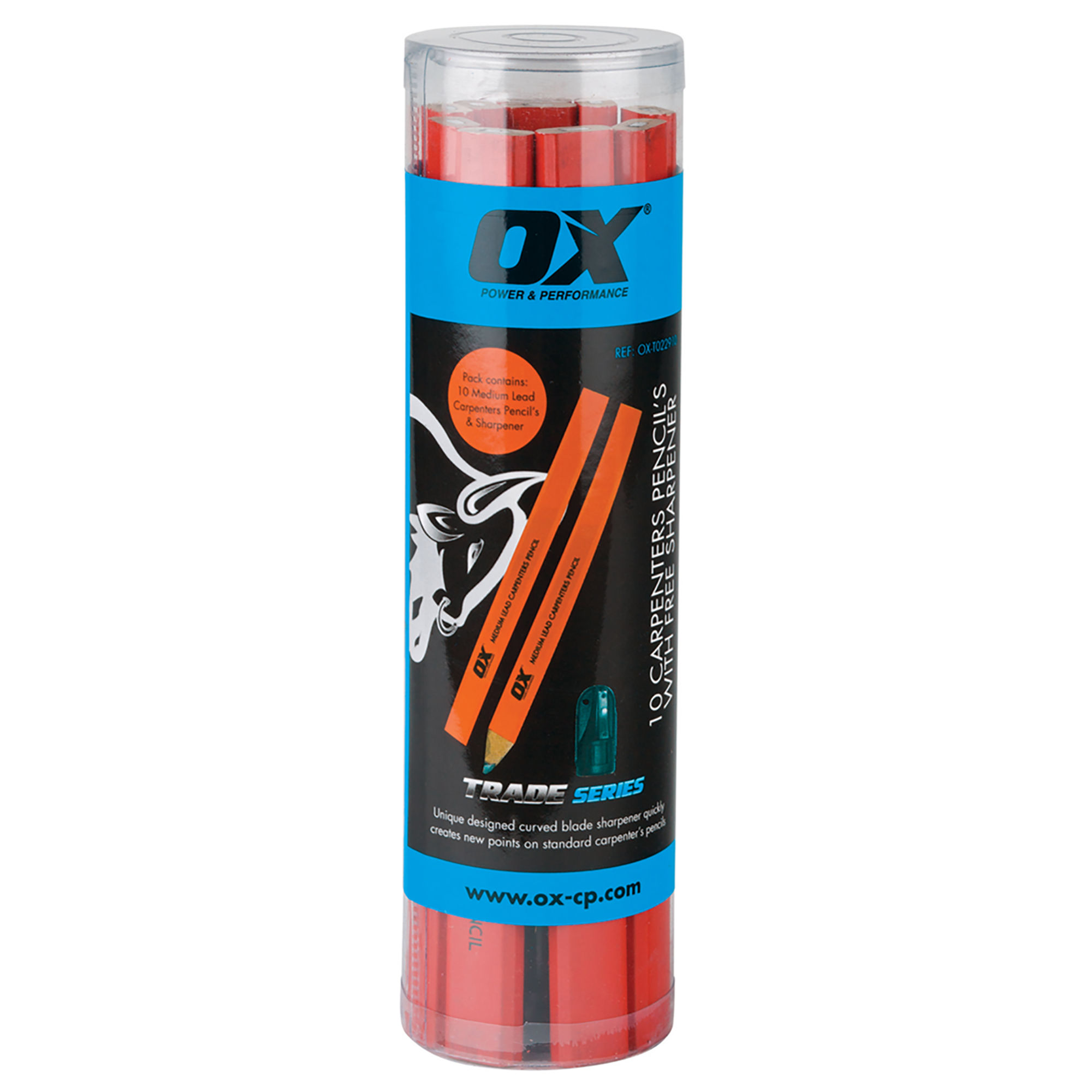 OX Trade Medium Lead Carpenter's Pencils (10 Pack) OX-T022910
