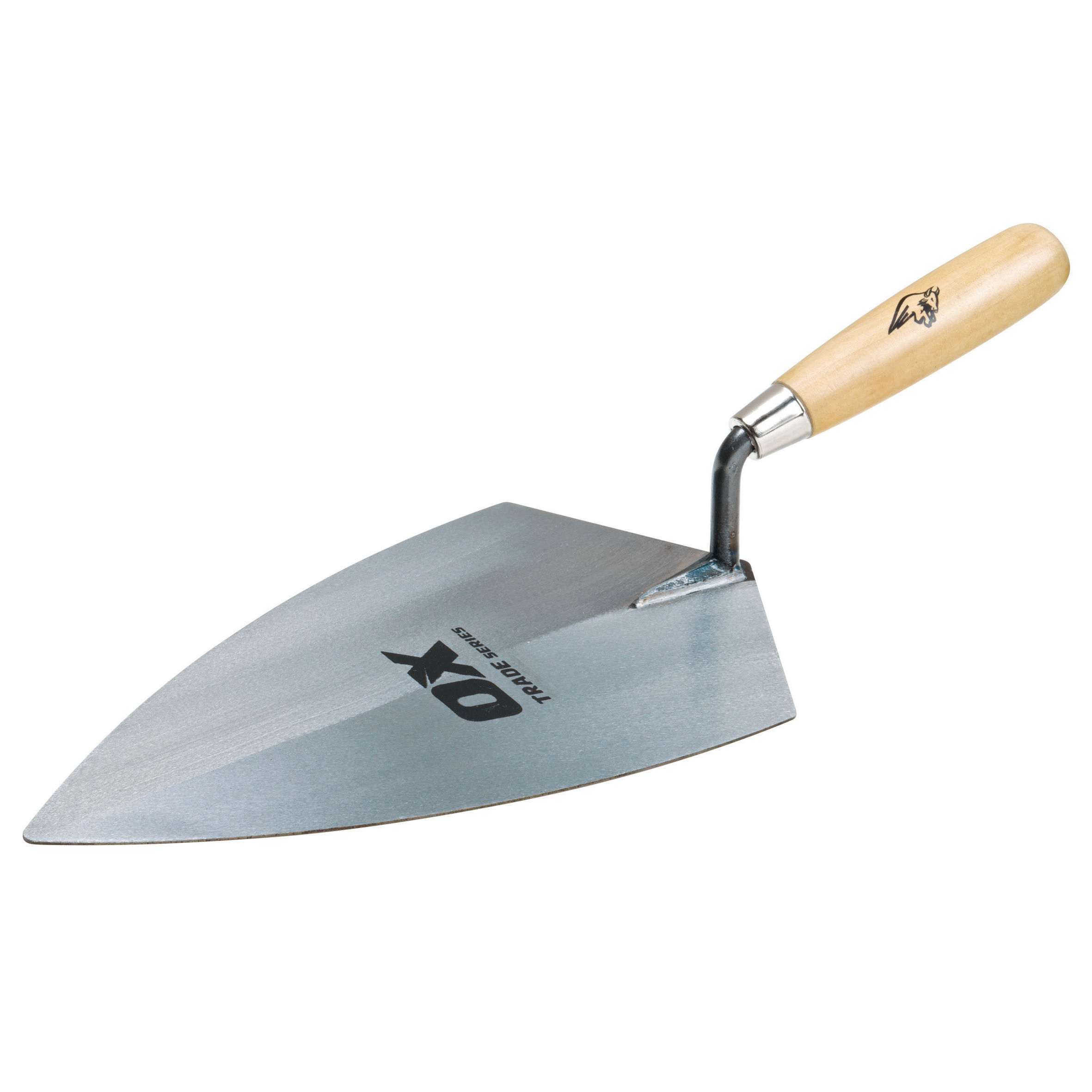 OX Trade Philadelphia Pattern Brick Trowel with Wooden Handle 11" (280mm) OX-T017528