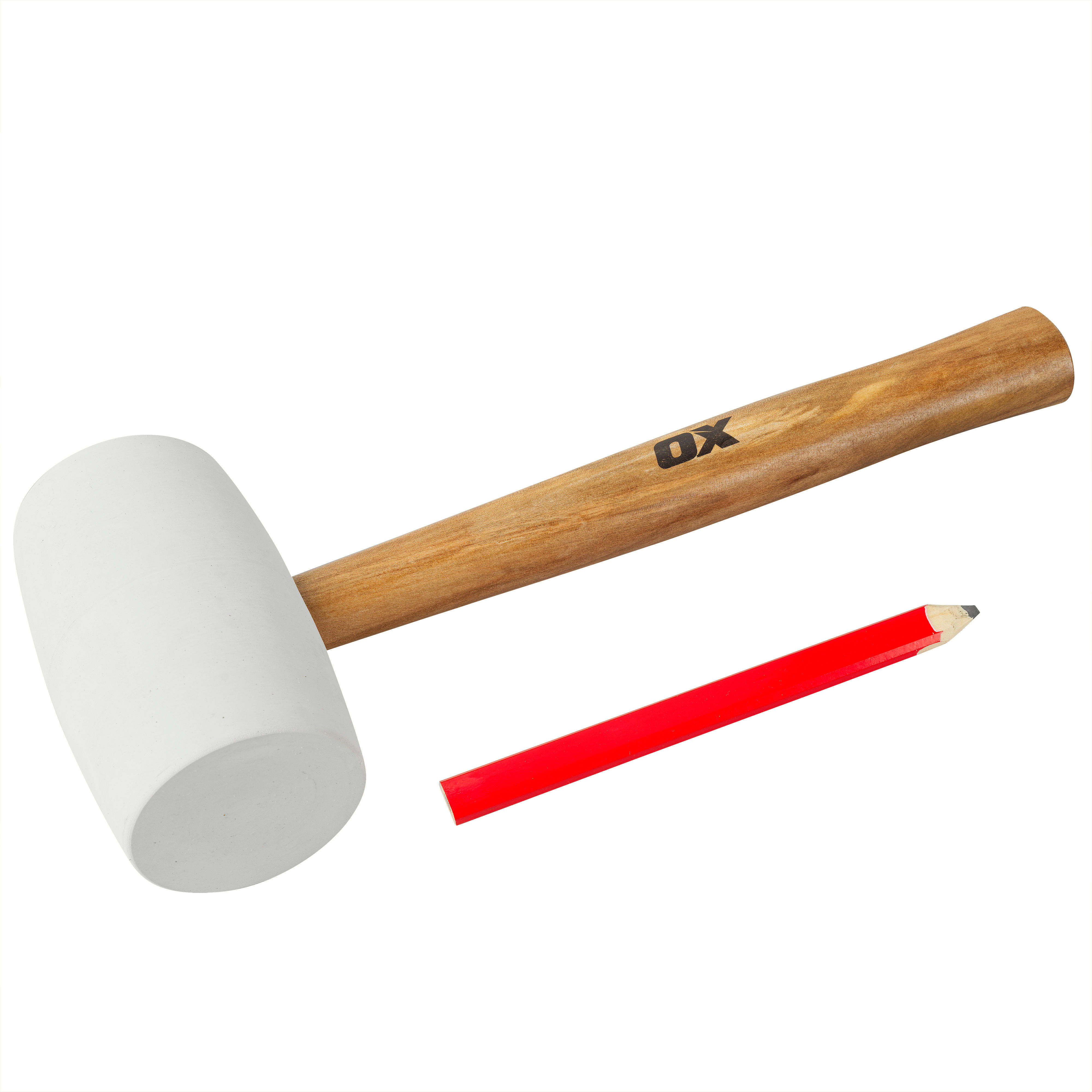 OX Pro Non Marking Rubber Mallet White 32oz 907g OX P081832