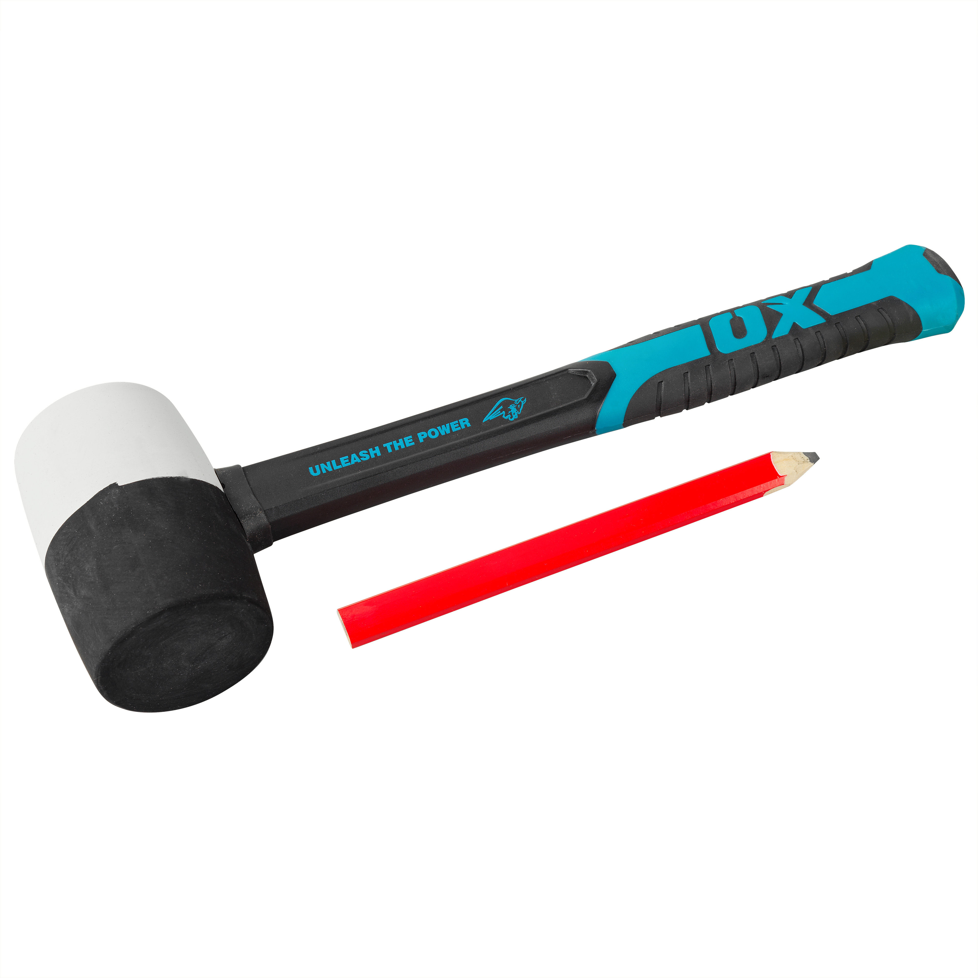 OX Trade Combination Rubber Mallet Dual Colour 16oz 450g OX T081916