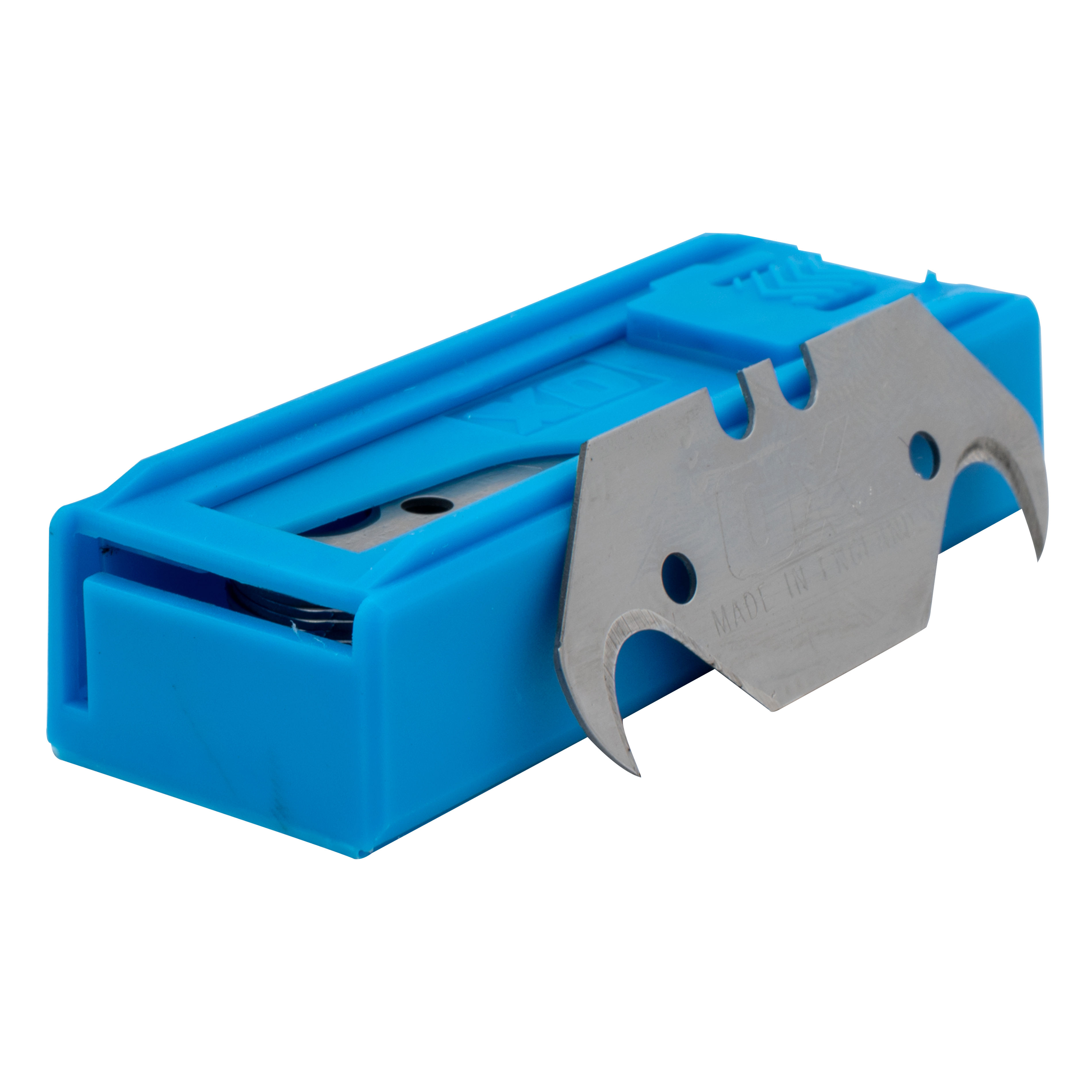 OX Pro Heavy Duty Hooked Knife Blades and Dispenser (10 Pack) OX-P222510
