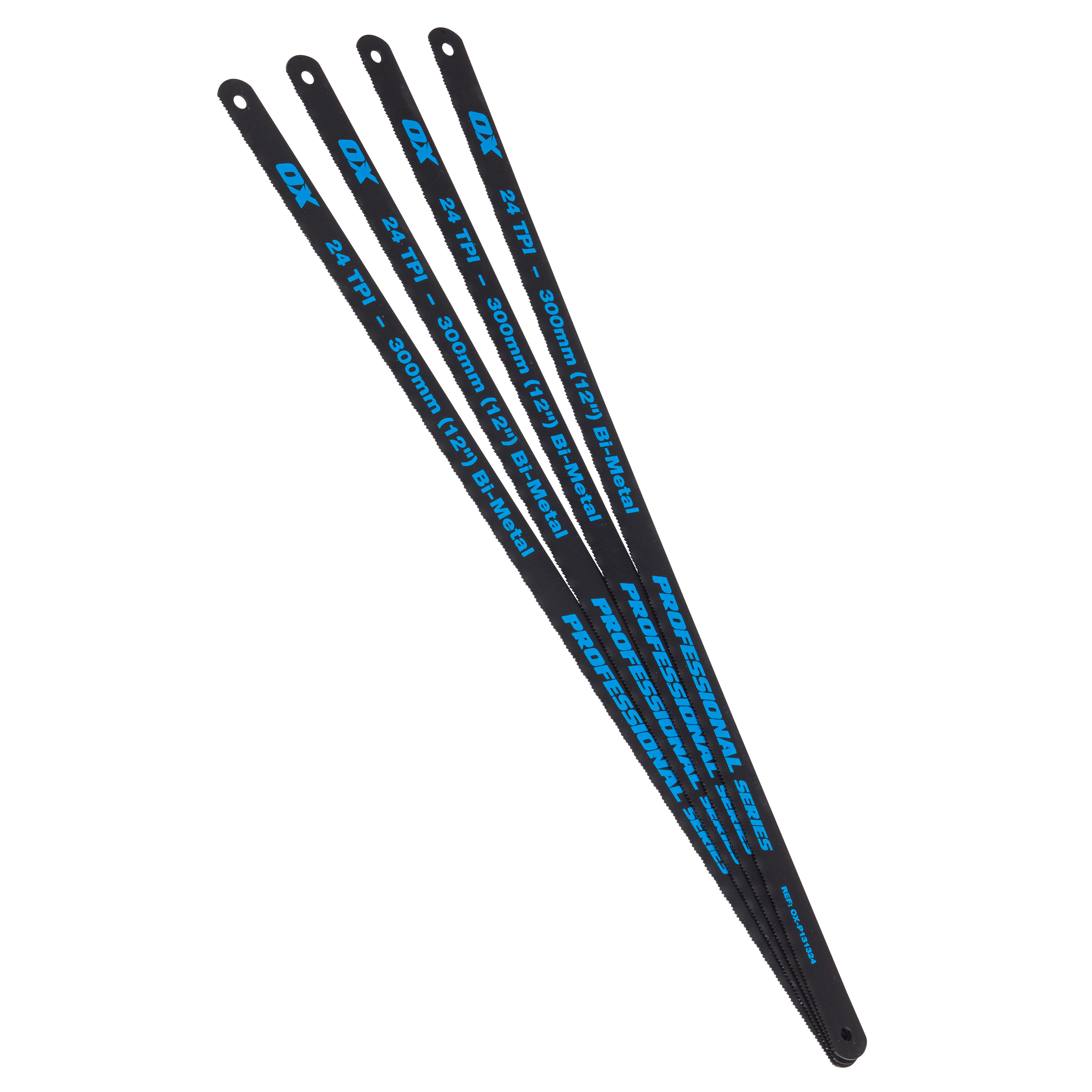 OX Pro Hacksaw Blades 24 TPI (4 Pack) 12" - OX-P131324