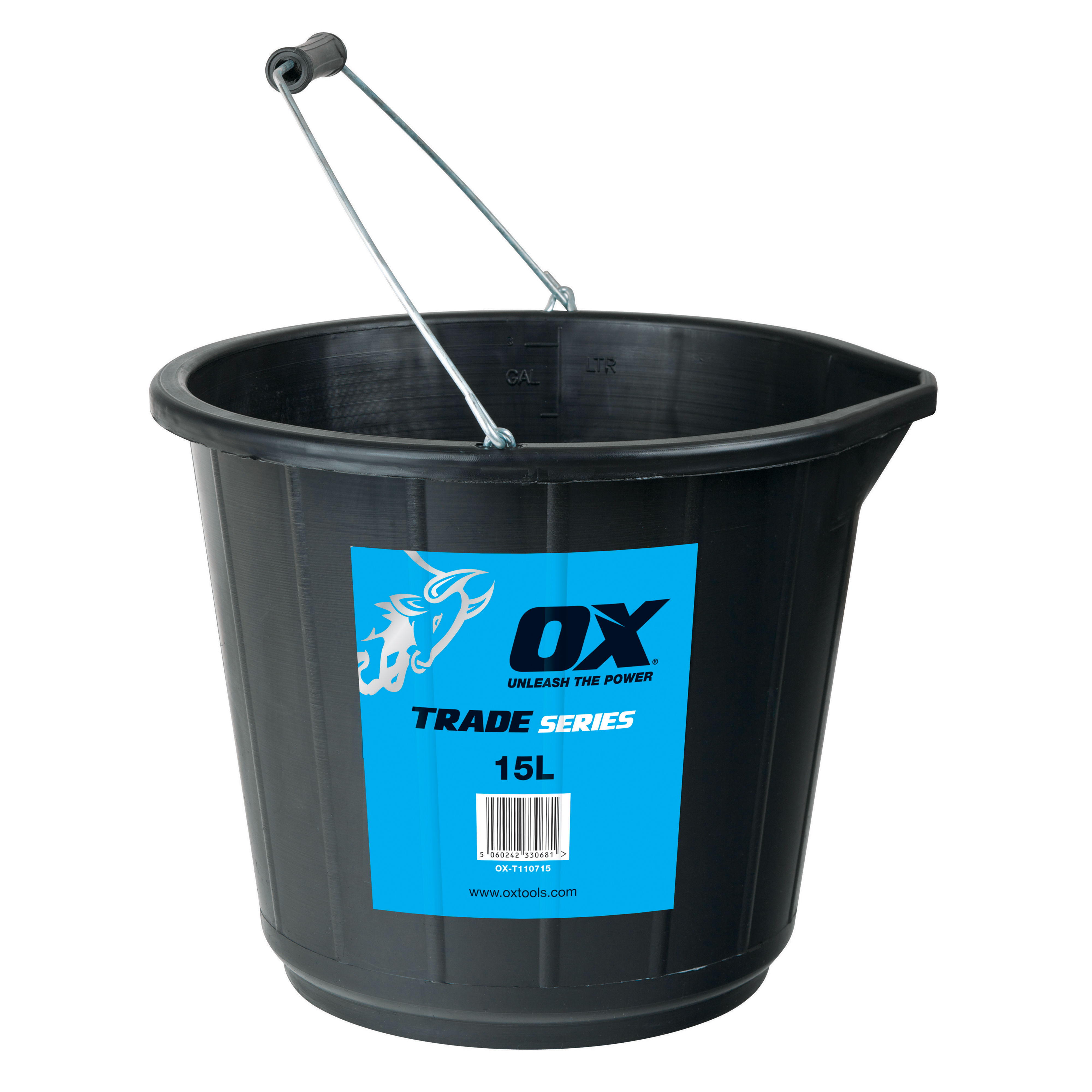 OX Trade Bucket Black 15L