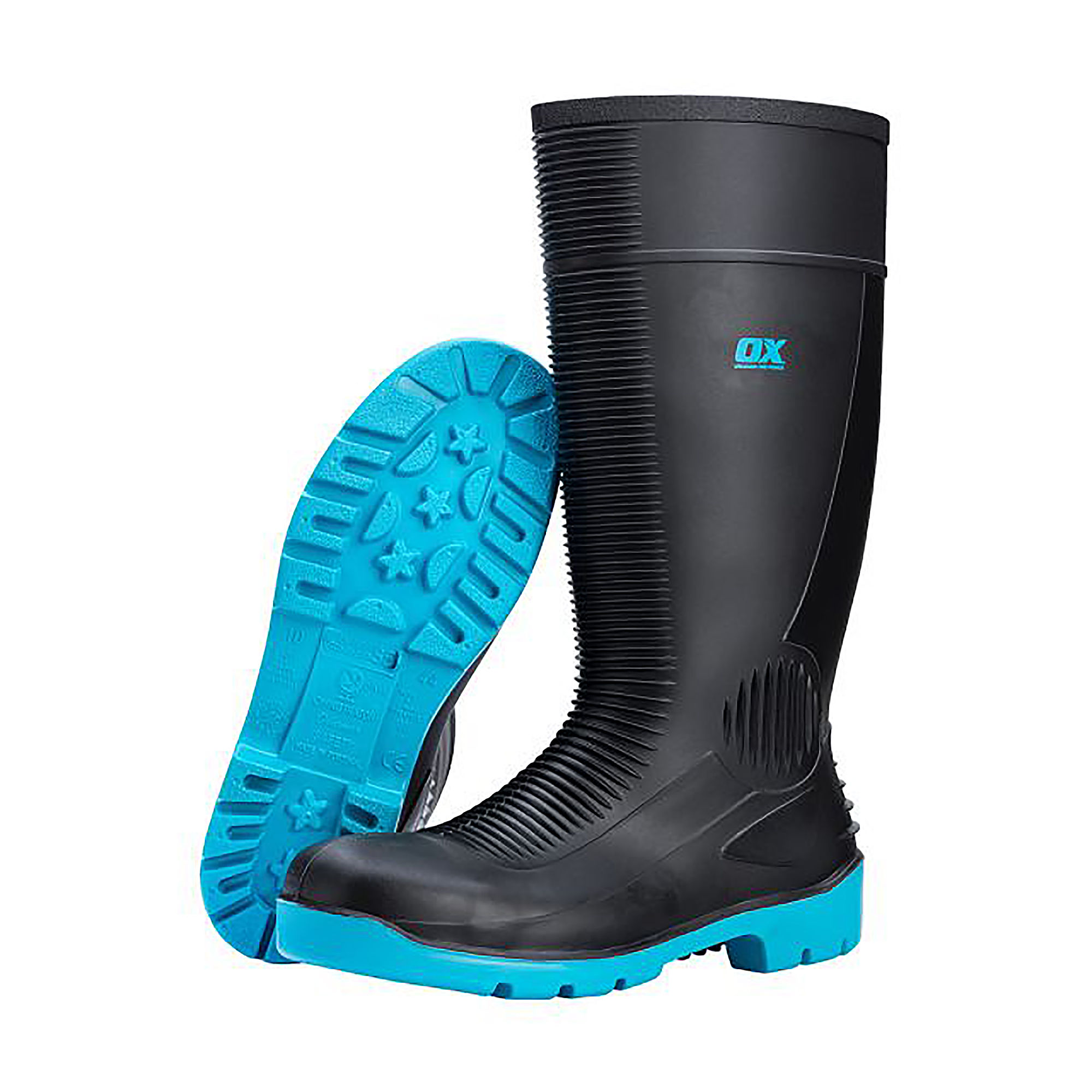 OX Safety Wellington Boots Black - S2424