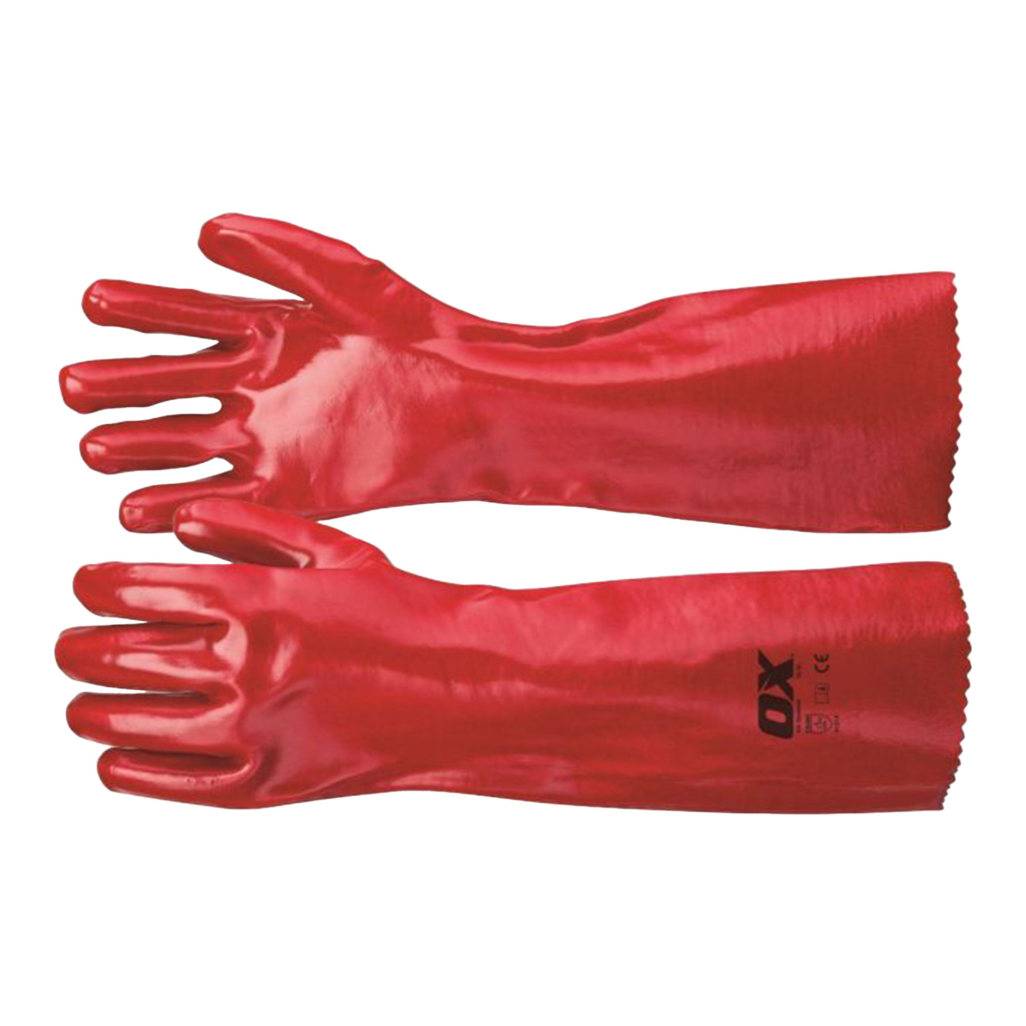 OX PVC Gauntlets Red - OX-S246845