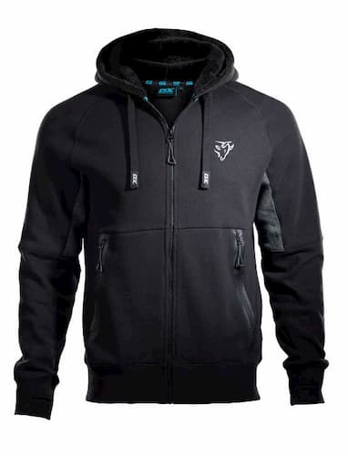 OX Zip Through Hoodie Black/Grey